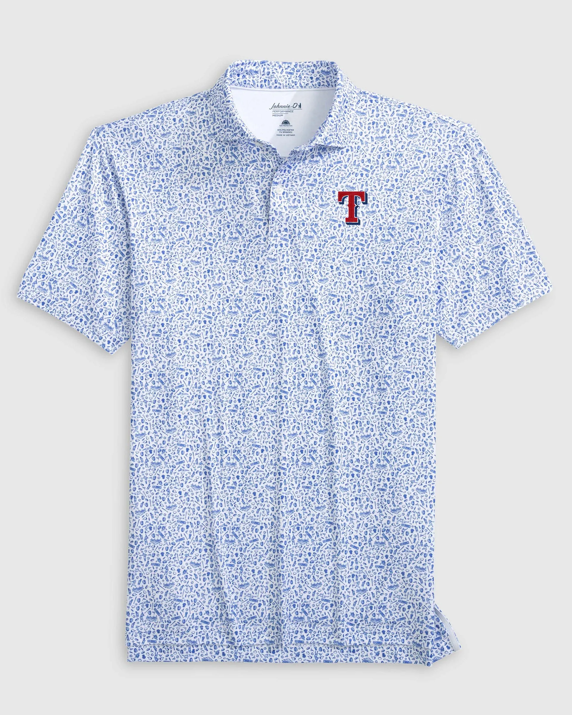 Texas Rangers Rally Cap Performance Polo sold by Johnnie-O product image thumbnail 3