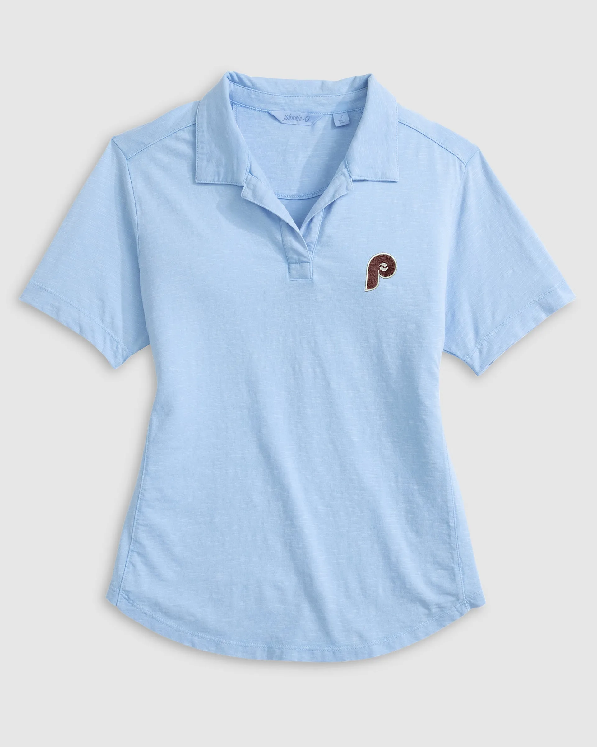 Women's Phillies Coastal Wash Polo - Cooperstown Logo sold by Johnnie-O product image thumbnail 4