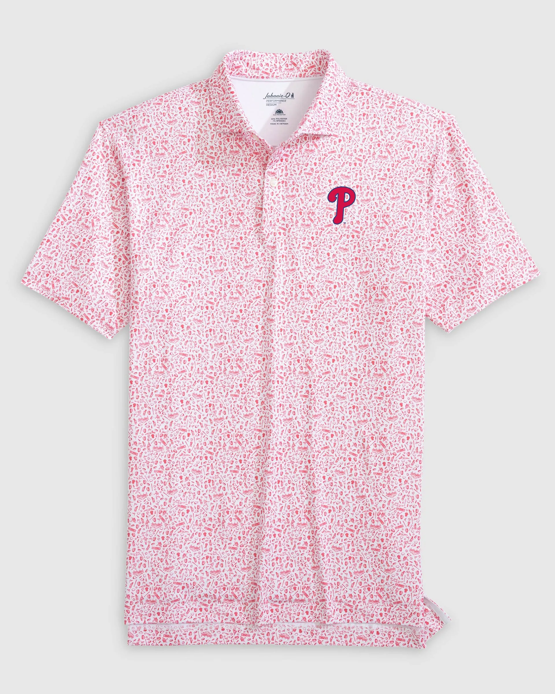 Philadelphia Phillies Rally Cap Performance Polo sold by Johnnie-O product image thumbnail 2