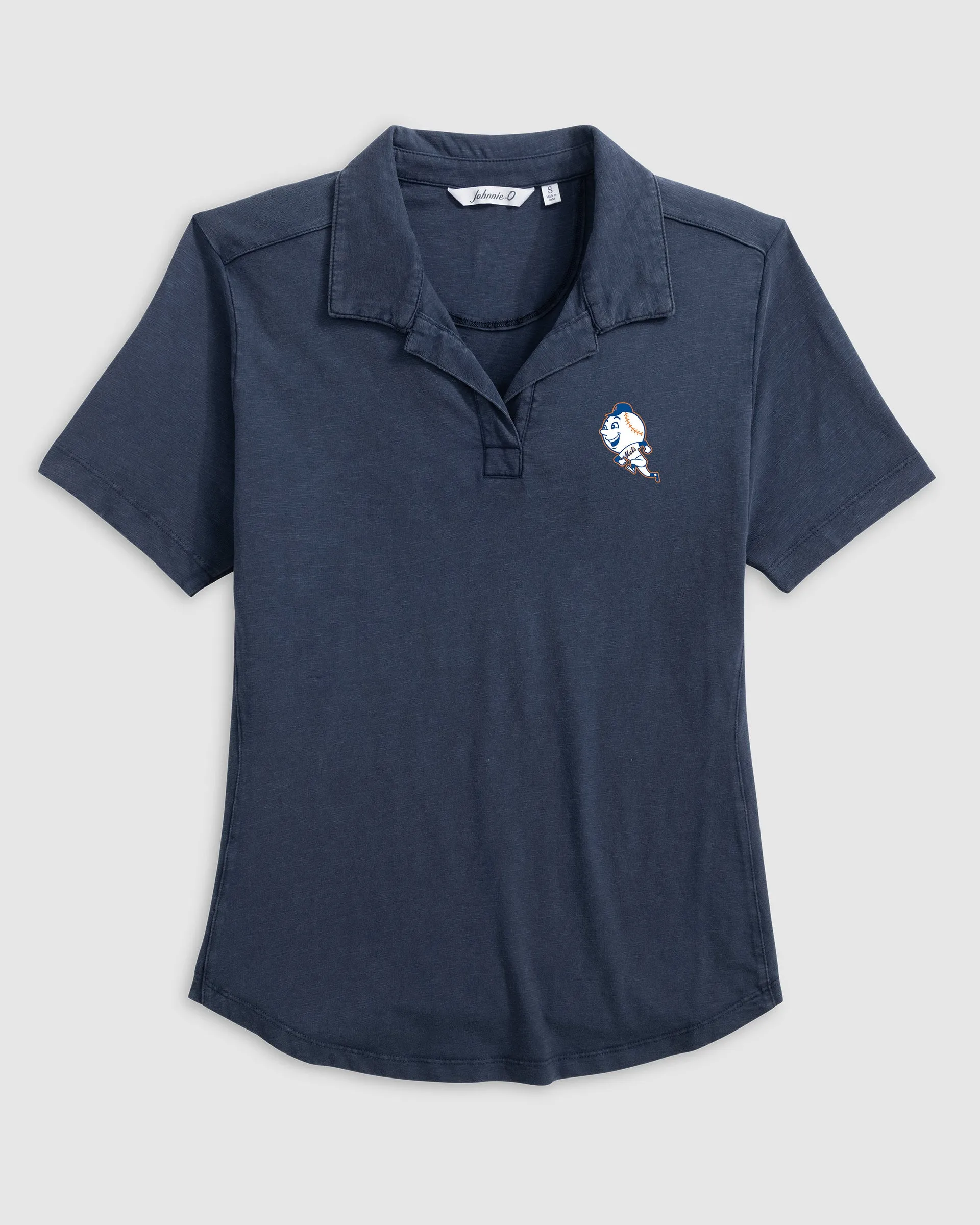 Women's Mets Coastal Wash Polo - Cooperstown Logo sold by Johnnie-O product image thumbnail 4