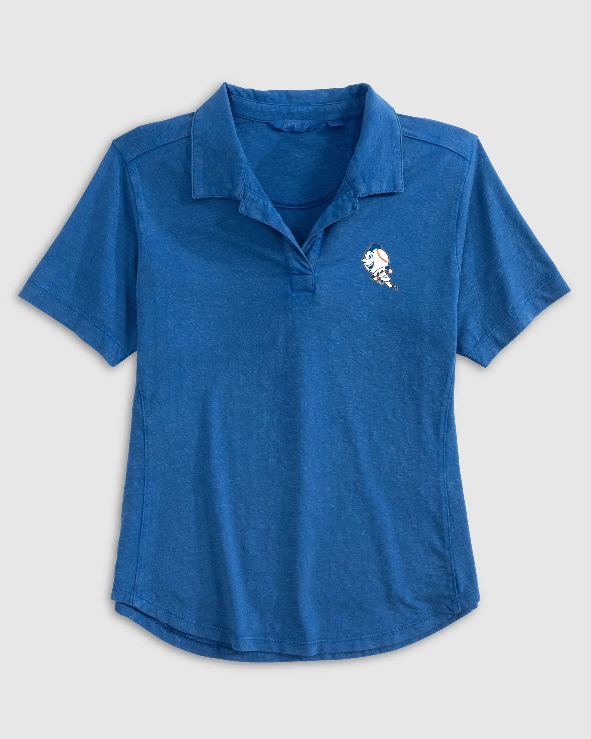 Women's Mets Coastal Wash Polo - Cooperstown Logo sold by Johnnie-O product image thumbnail 3