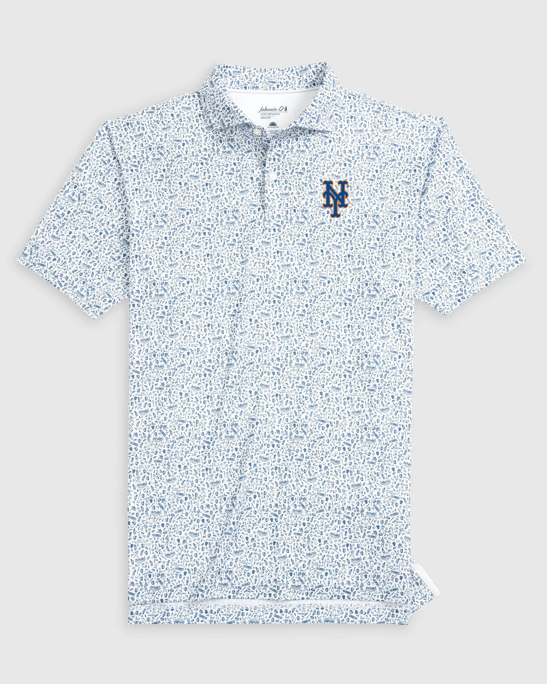 New York Mets Rally Cap Performance Polo sold by Johnnie-O
