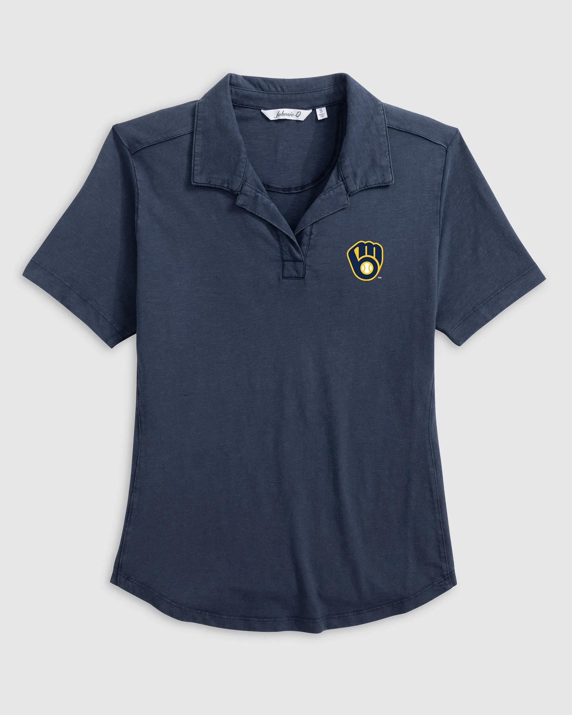Women's Milwaukee Brewers Coastal Wash Polo sold by Johnnie-O