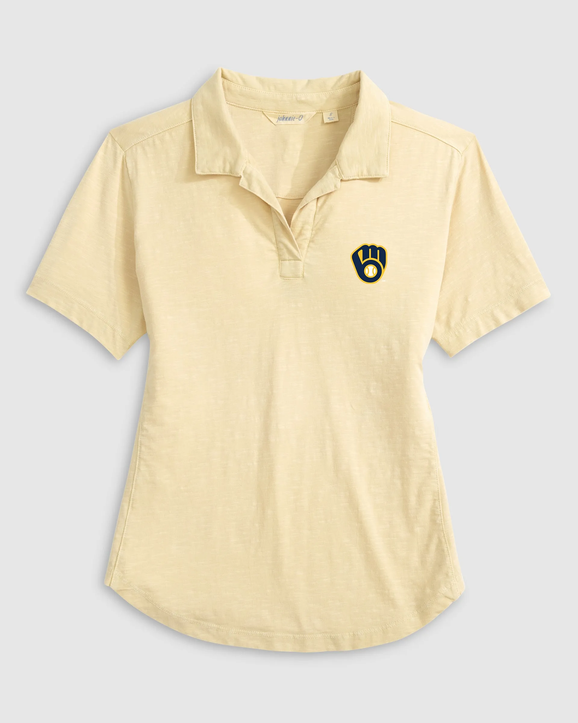 Women's Milwaukee Brewers Coastal Wash Polo sold by Johnnie-O product image thumbnail 2