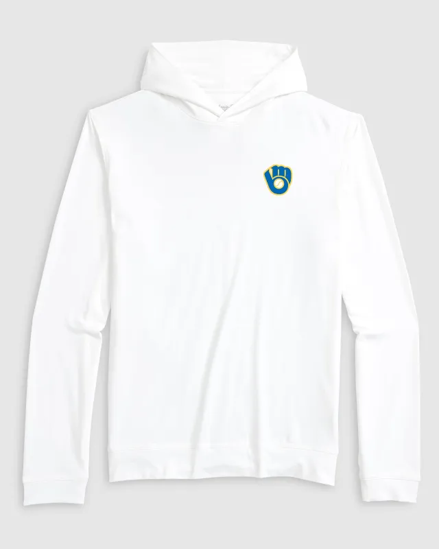 Milwaukee Brewers Motion Performance Hoodie - Cooperstown Logo made by Johnnie-O