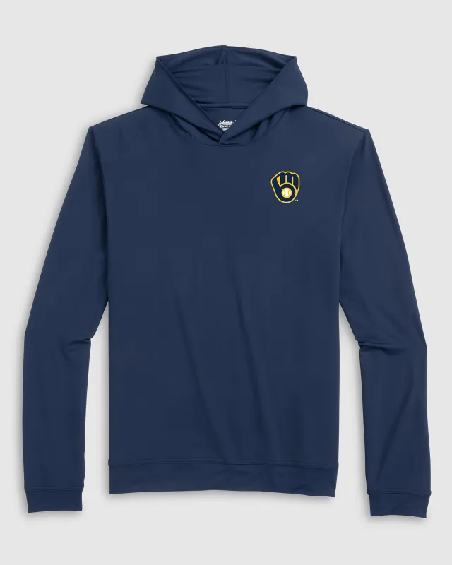 Milwaukee Brewers Motion Performance Hoodie made by Johnnie-O