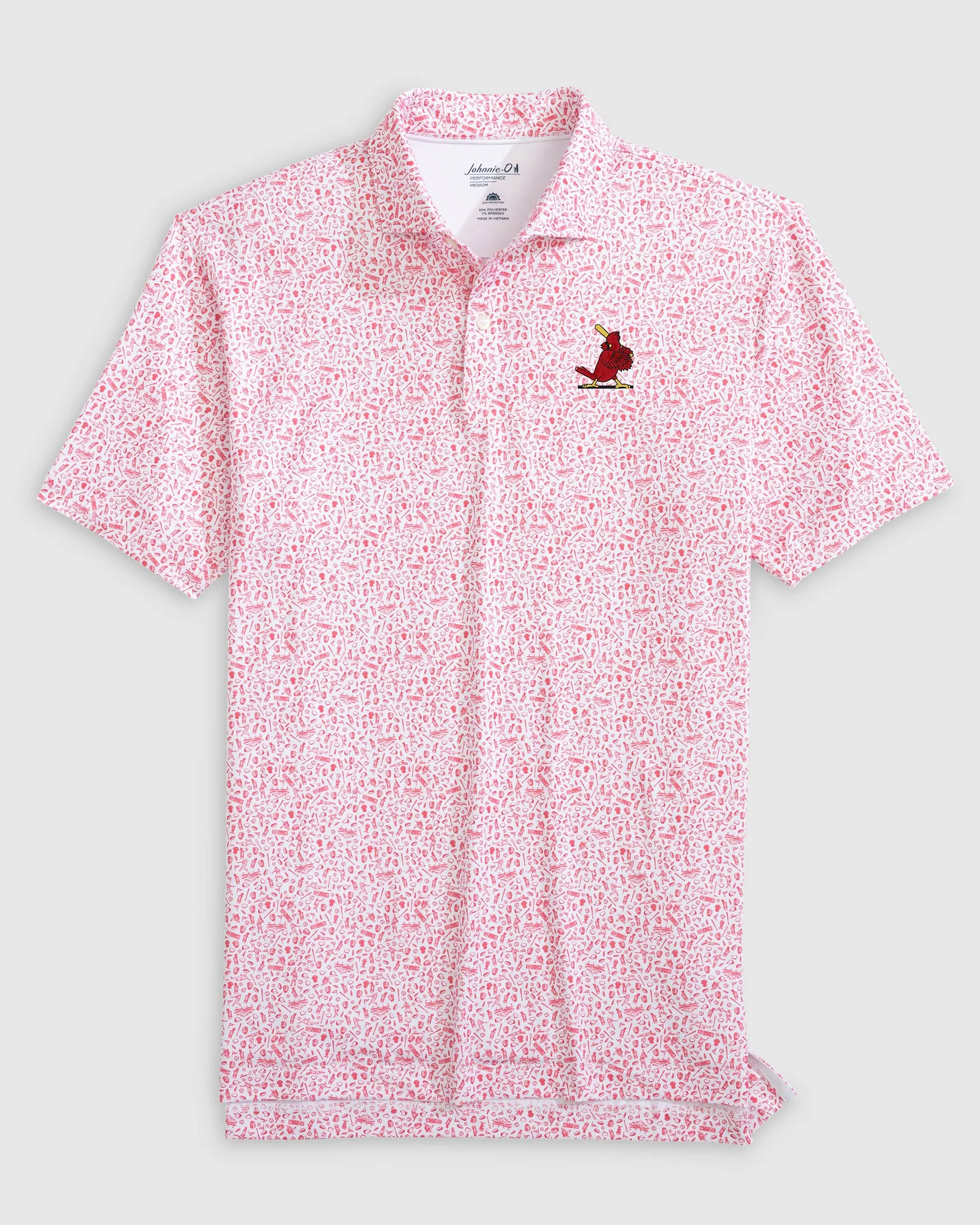 St. Louis Cardinals Rally Cap Performance Polo - Cooperstown Logo sold by Johnnie-O product image thumbnail 2