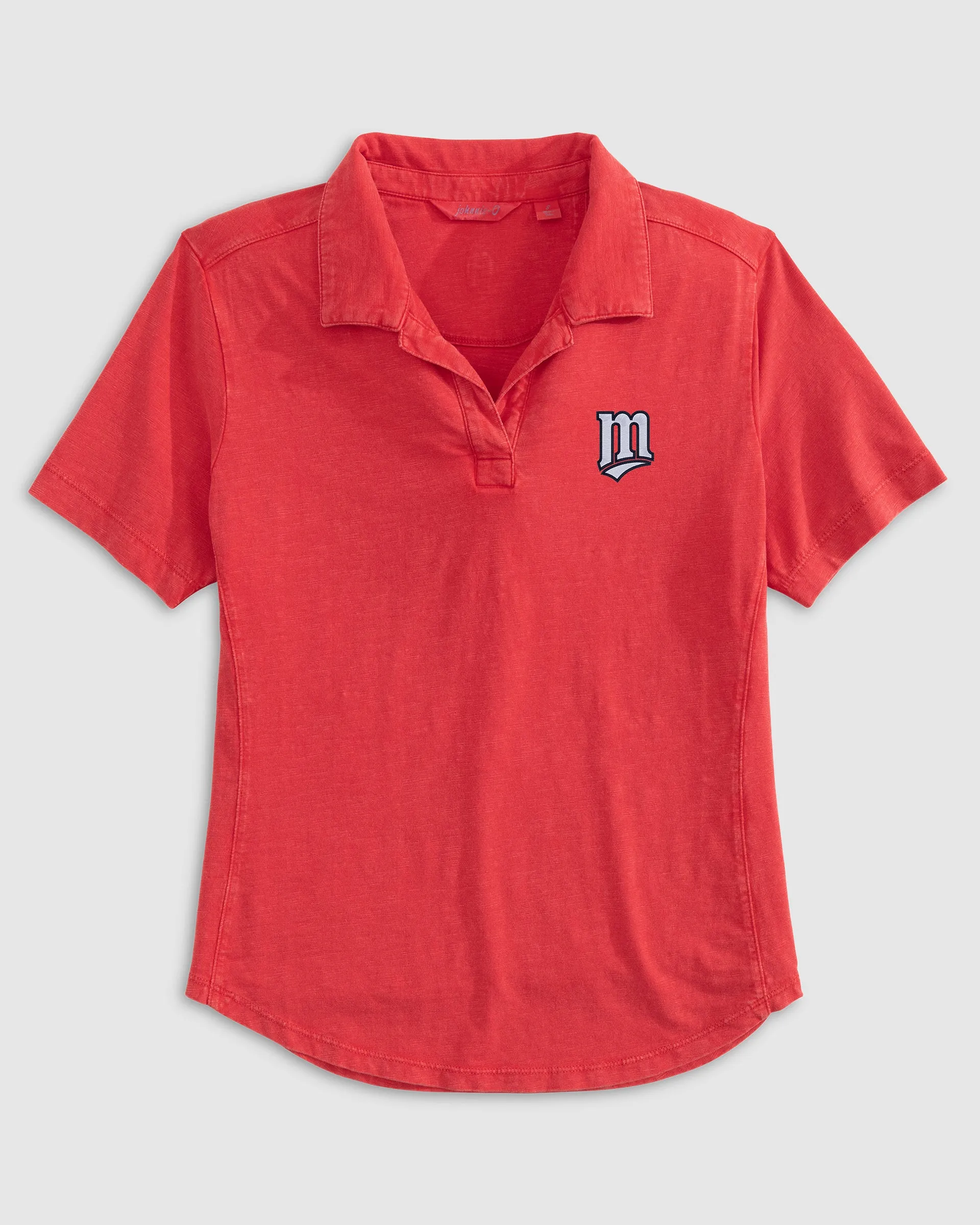 Women's Minnesota Twins Coastal Wash Polo - Cooperstown Logo sold by Johnnie-O product image thumbnail 4