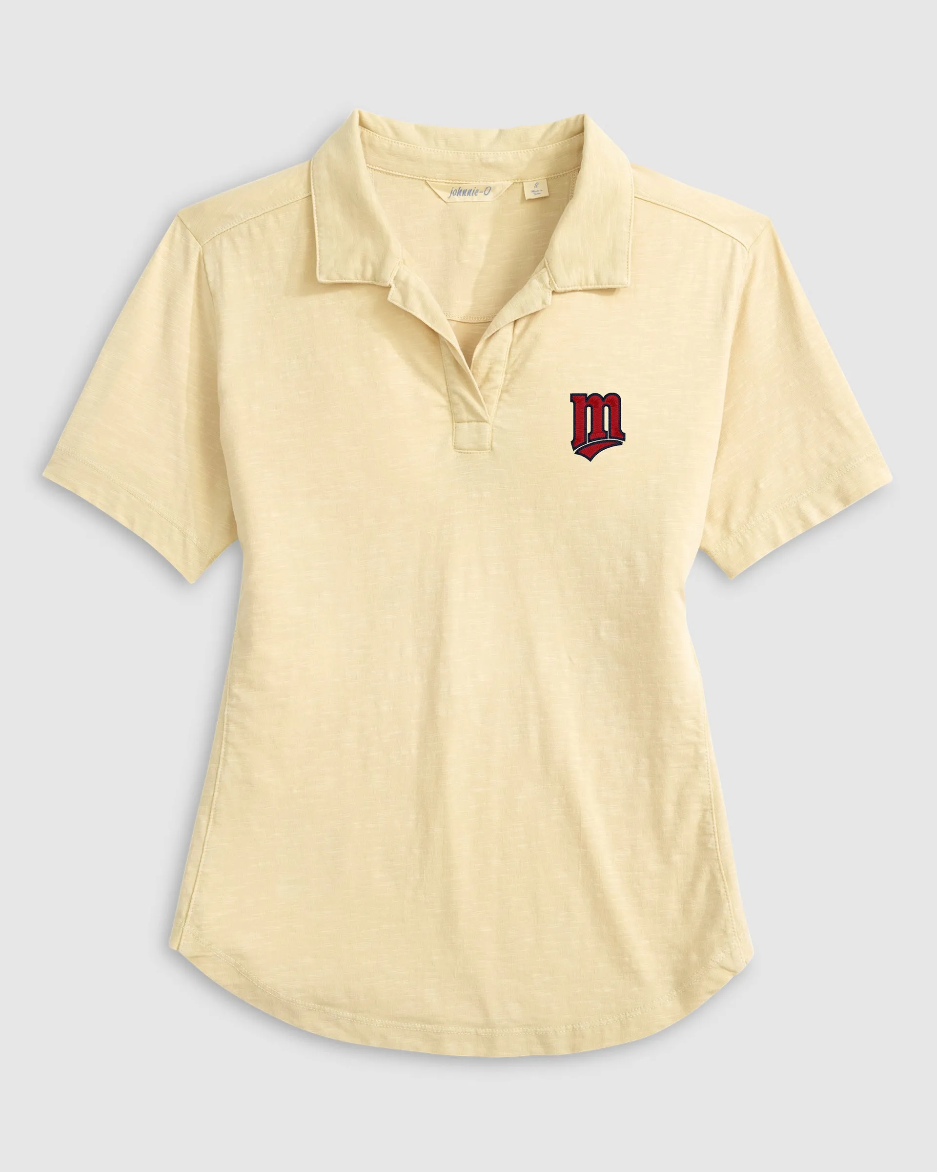 Women's Minnesota Twins Coastal Wash Polo - Cooperstown Logo sold by Johnnie-O product image thumbnail 3