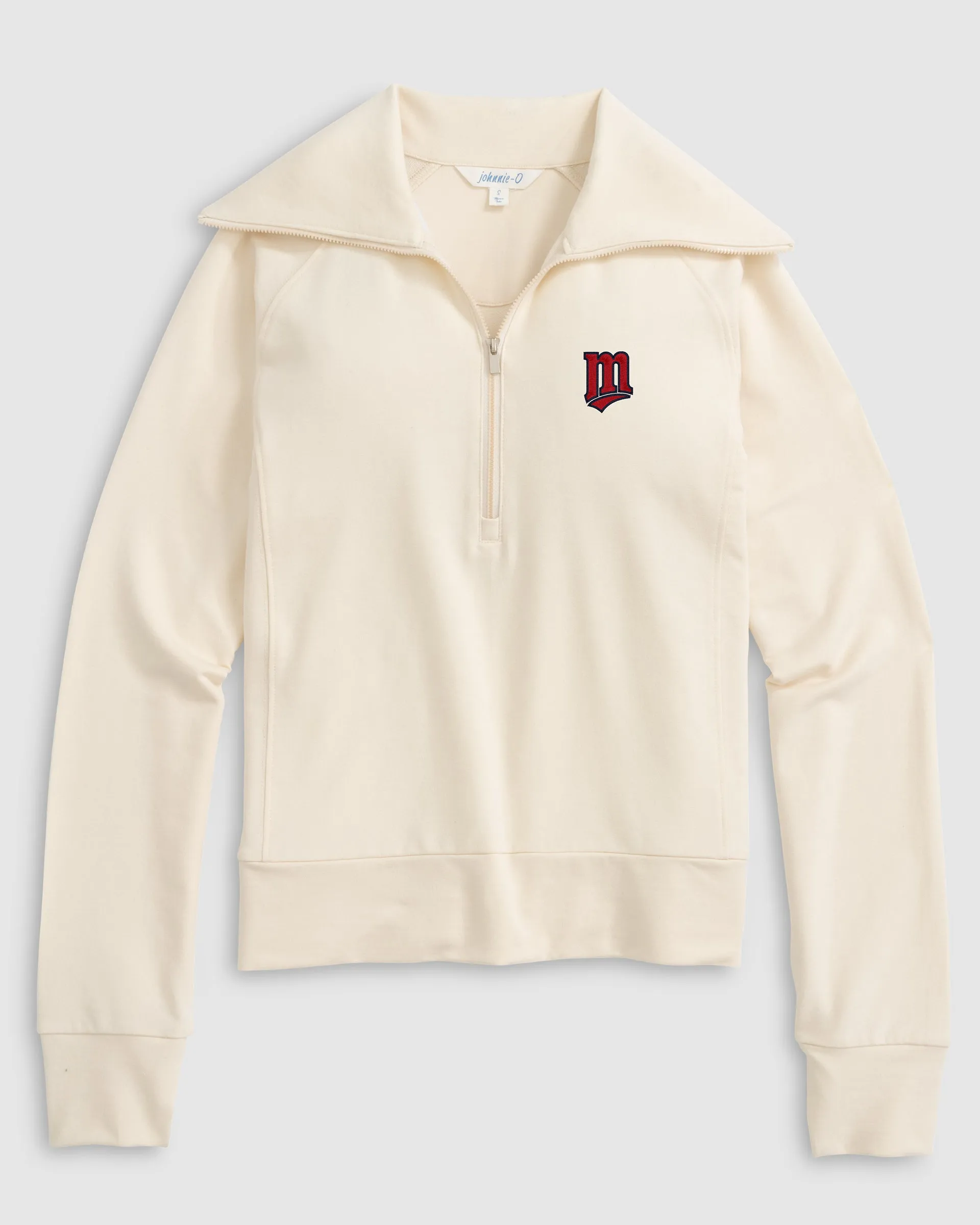 Women's Minnesota Twins Eliza 1/2 Zip - Cooperstown Logo sold by Johnnie-O product image thumbnail 2