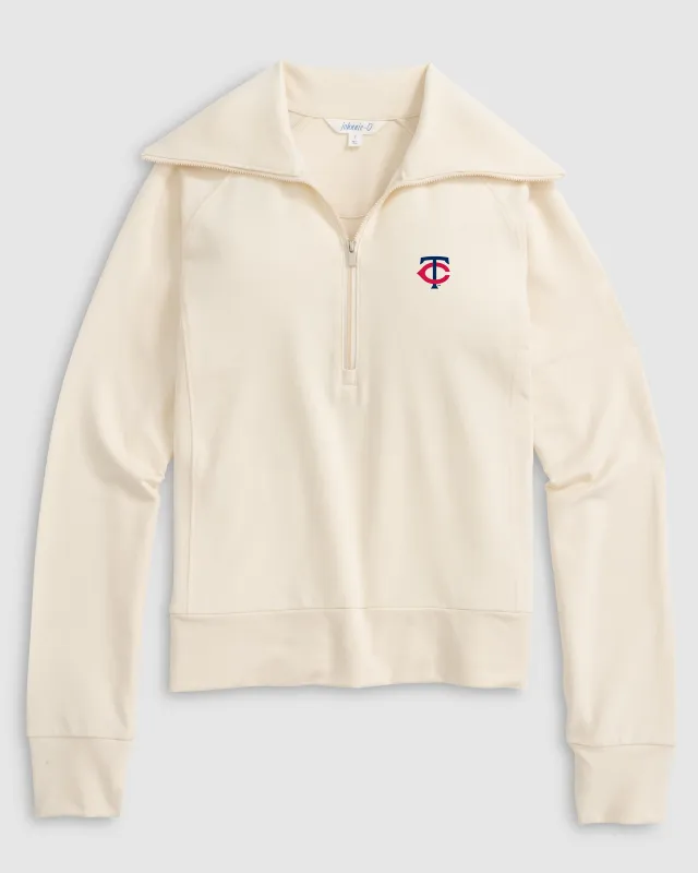 Women's Minnesota Twins Eliza 1/2 Zip sold by Johnnie-O