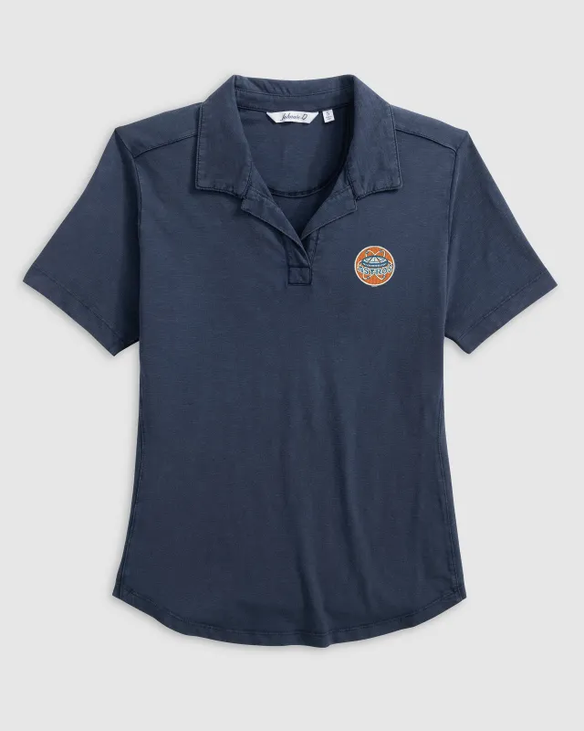Women's Houston Astros Coastal Wash Polo - Cooperstown Logo made by Johnnie-O