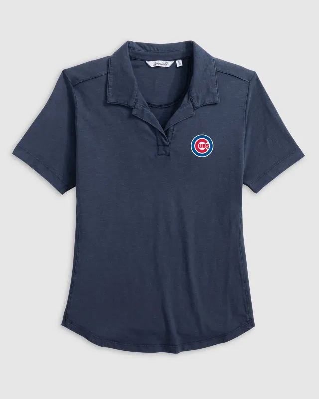 Women's Chicago Cubs Coastal Wash Polo made by Johnnie-O