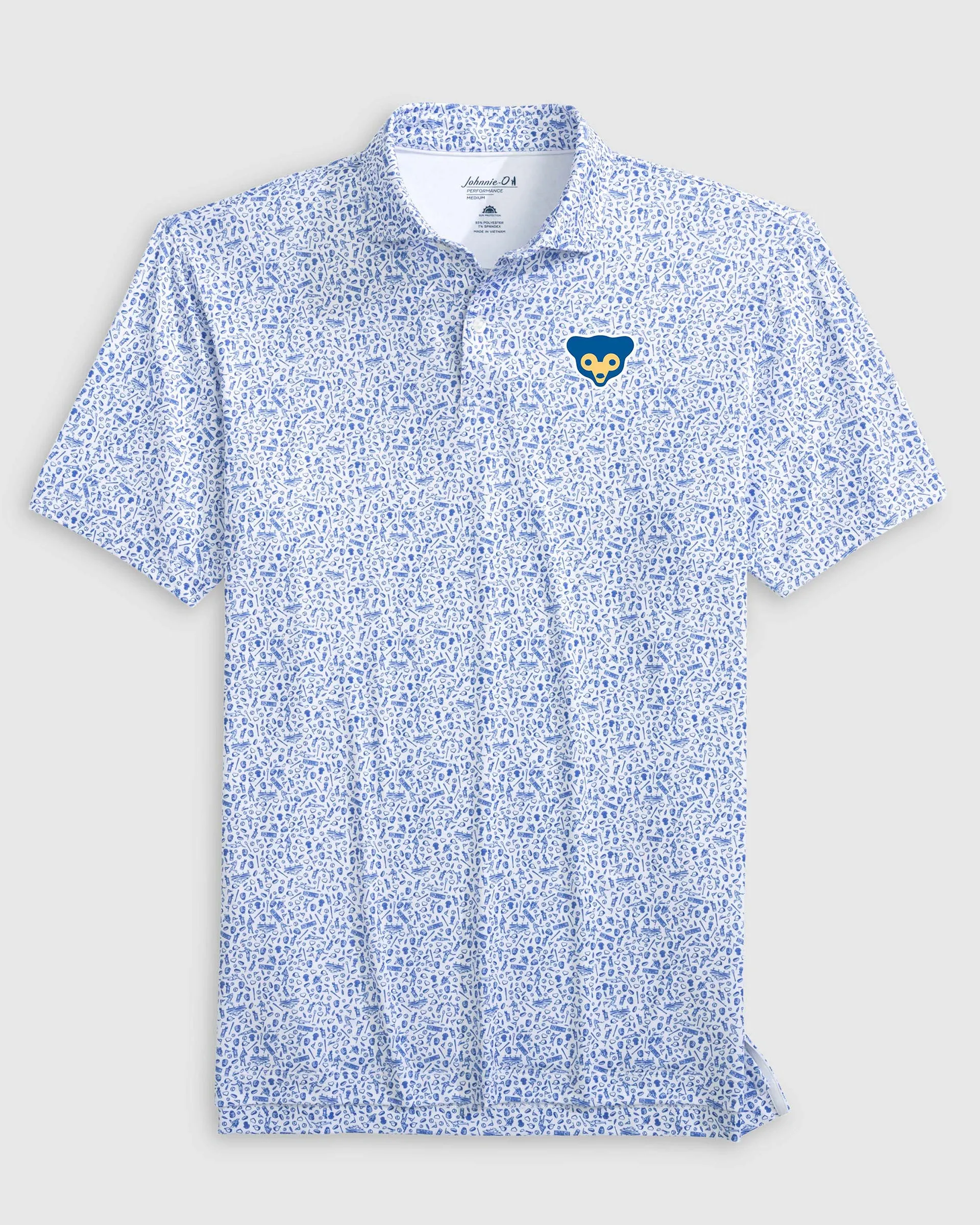 Chicago Cubs Rally Cap Performance Polo - Cooperstown Logo sold by Johnnie-O product image thumbnail 3