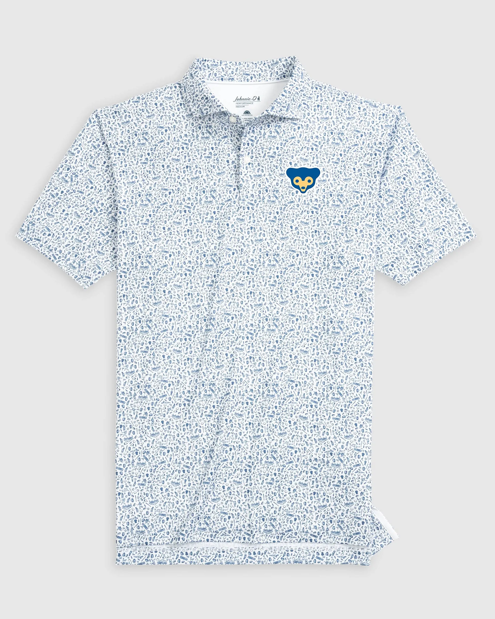 Chicago Cubs Rally Cap Performance Polo - Cooperstown Logo sold by Johnnie-O product image thumbnail 2