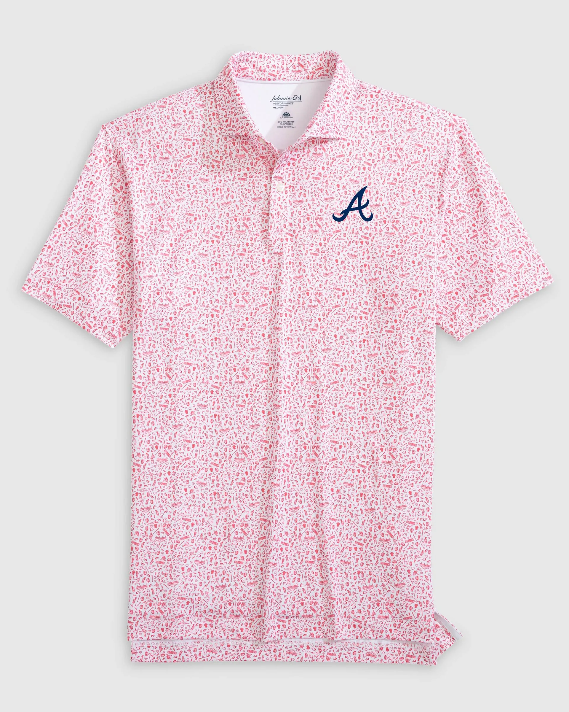Atlanta Braves Rally Cap Performance Polo sold by Johnnie-O