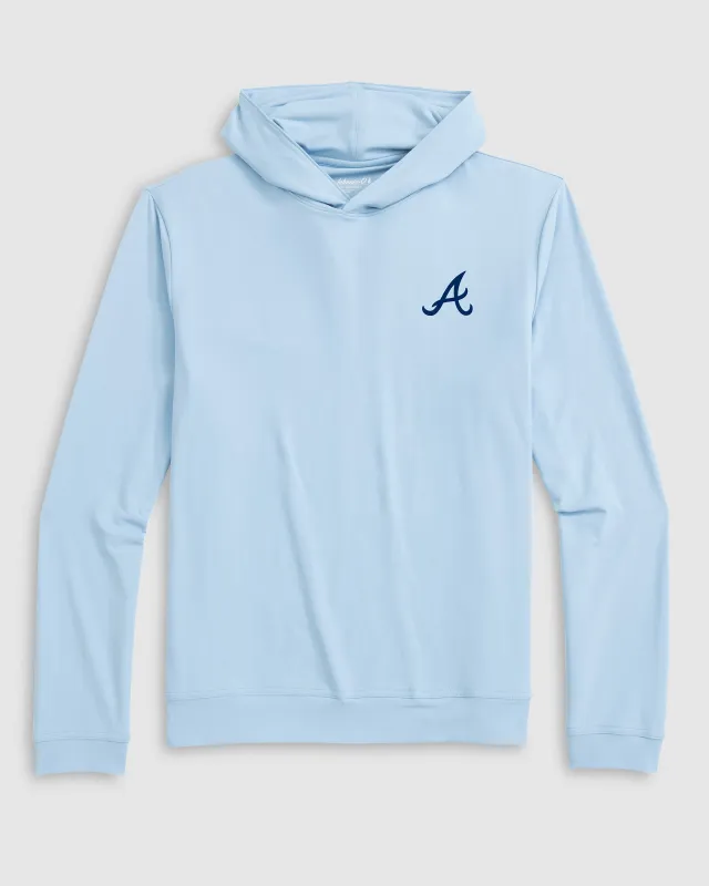 Atlanta Braves Motion Performance Hoodie made by Johnnie-O