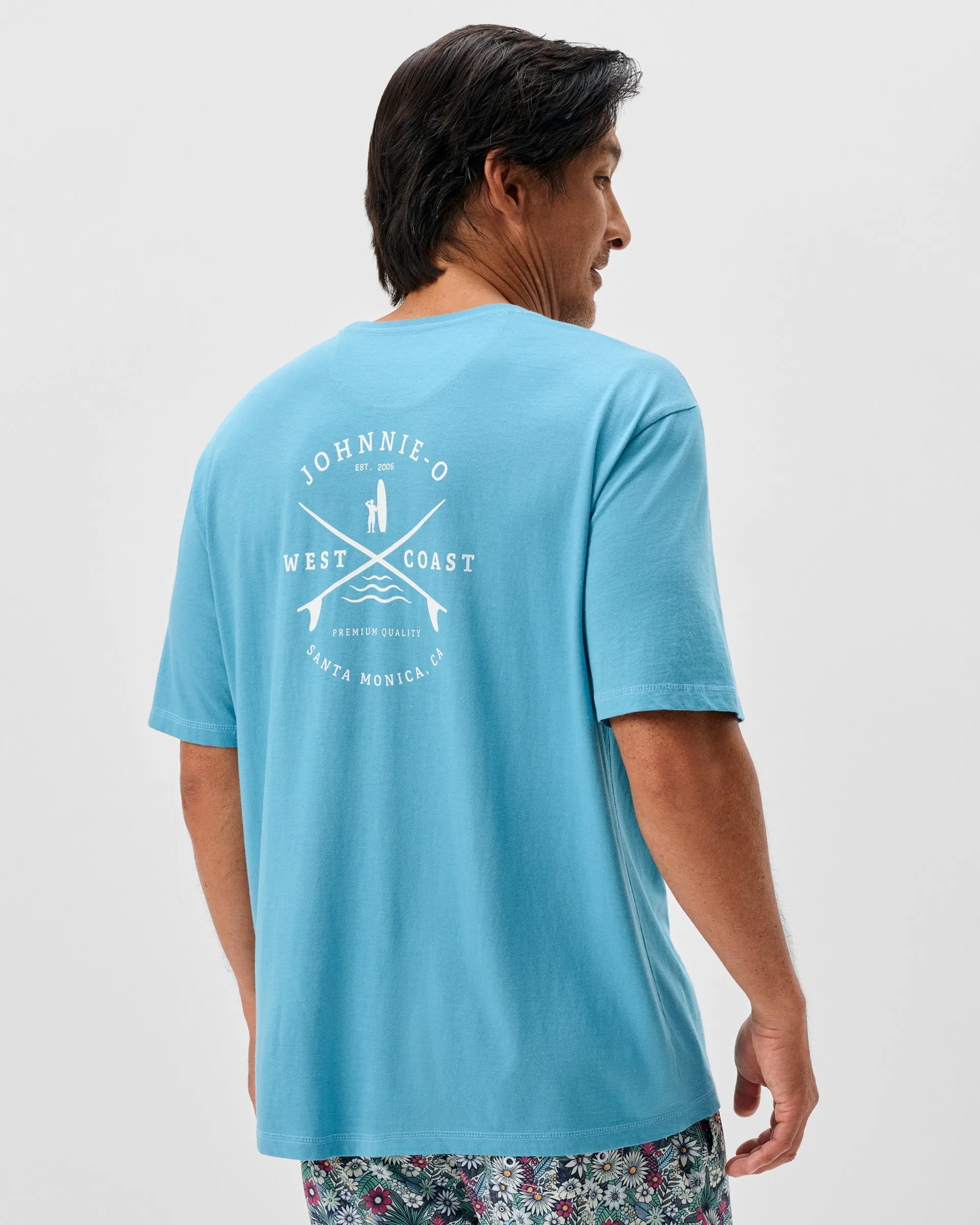 Dale Cotton Blend T-Shirt - Born to Surf sold by Johnnie-O