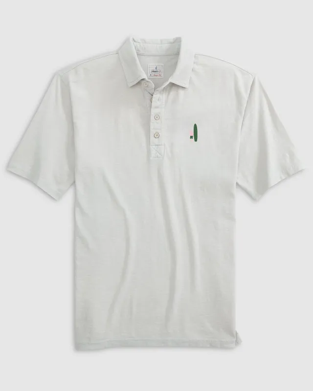 Coastal Wash Original Polo - Pink and Green Surfer Logo made by Johnnie-O