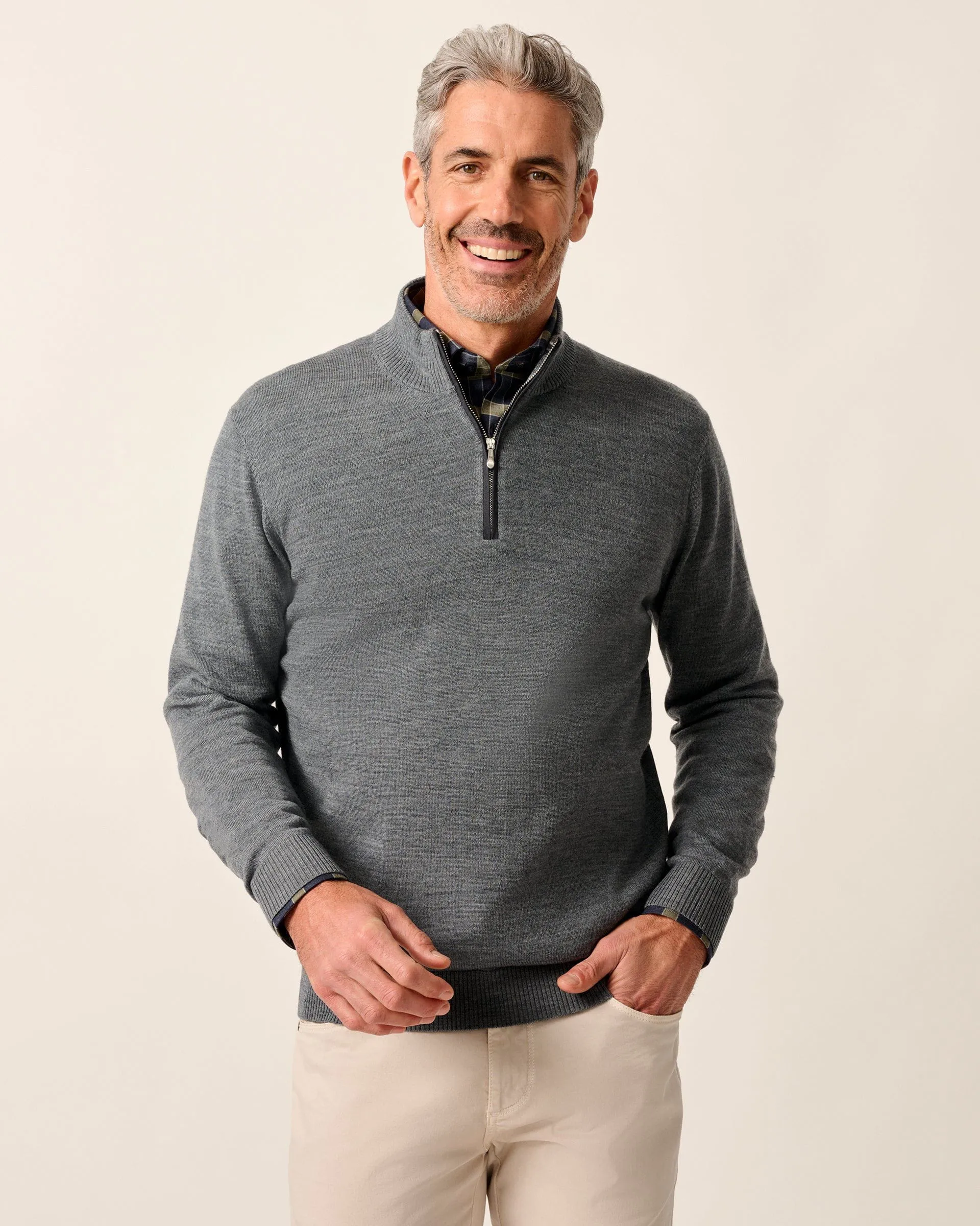 Raynor Merino 1/4 Zip Sweater sold by Johnnie-O product image thumbnail 4
