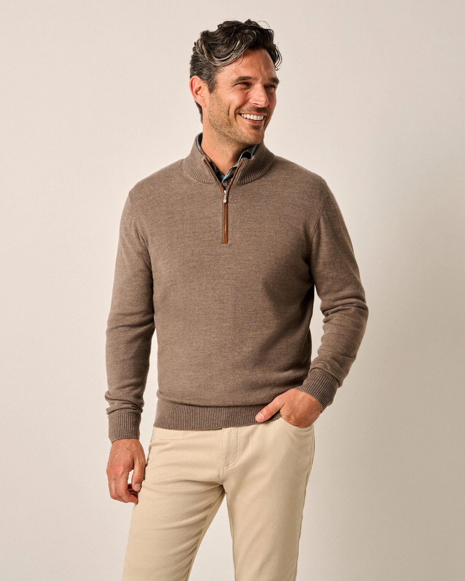 Raynor Merino 1/4 Zip Sweater sold by Johnnie-O product image thumbnail 5
