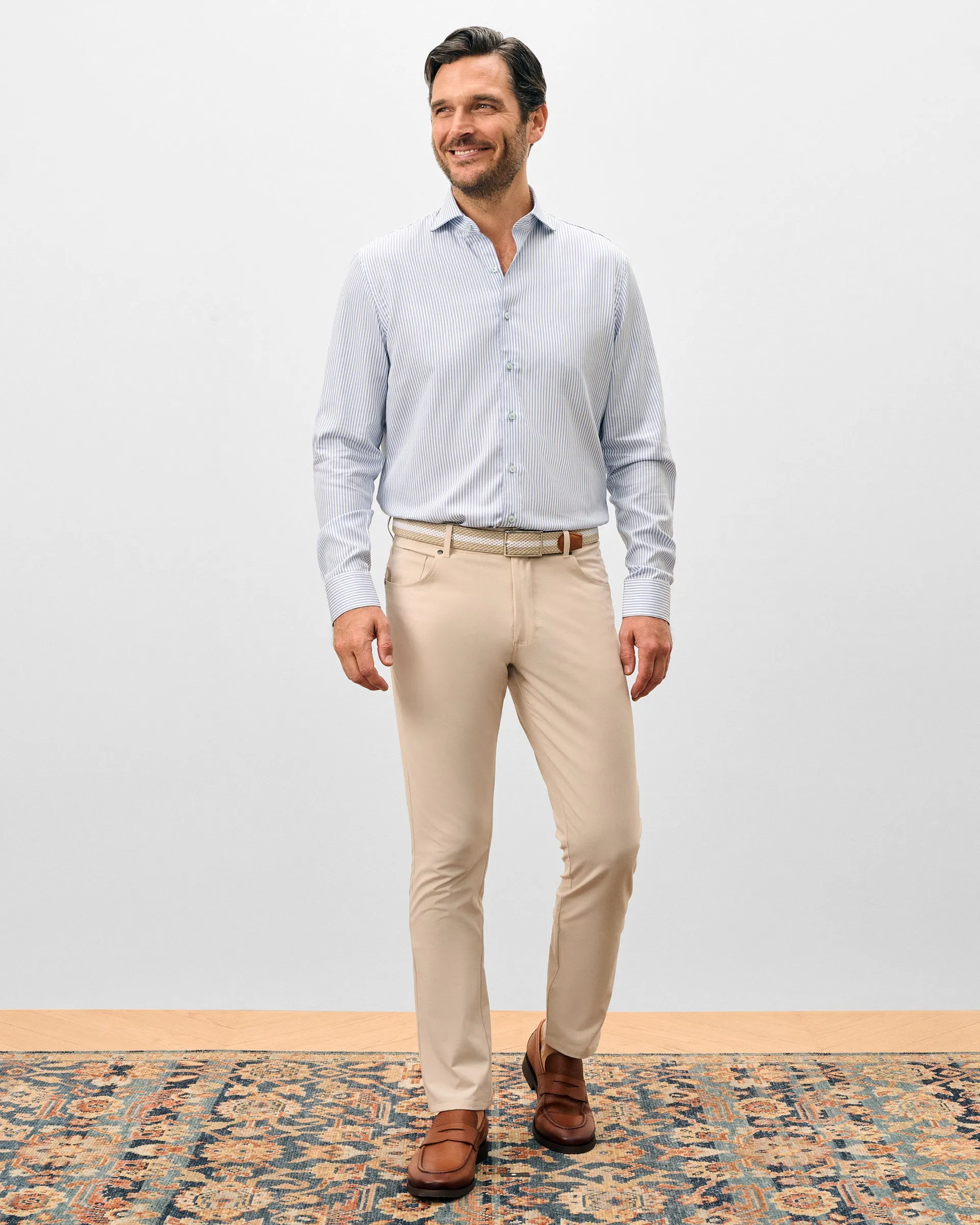 Tencel Button Down Shirt - Judes Stripe sold by Johnnie-O product image thumbnail 5