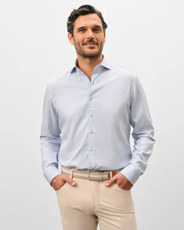 Tencel Button Down Shirt - Judes Stripe made by Johnnie-O