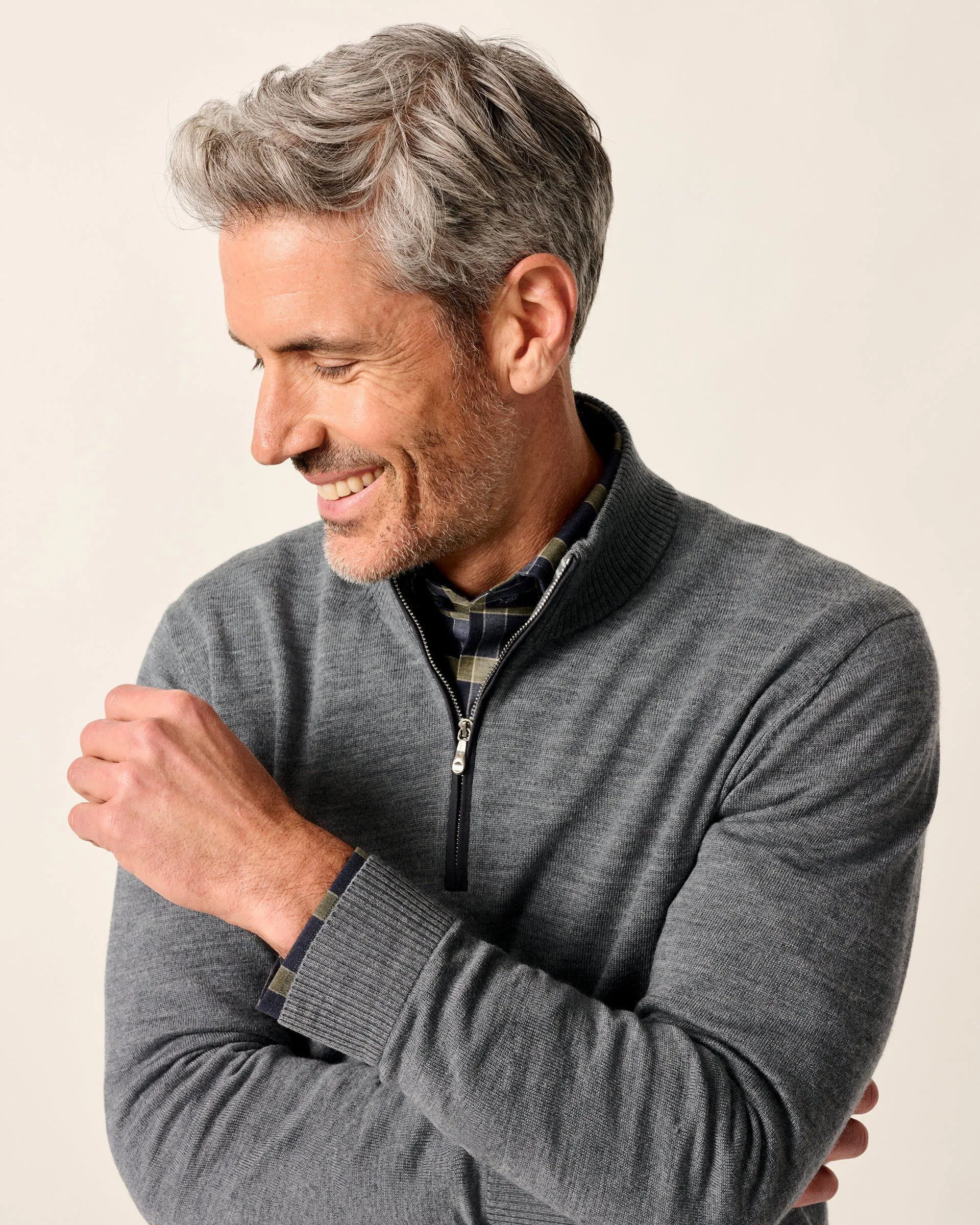 Raynor Merino 1/4 Zip Sweater sold by Johnnie-O product image thumbnail 4