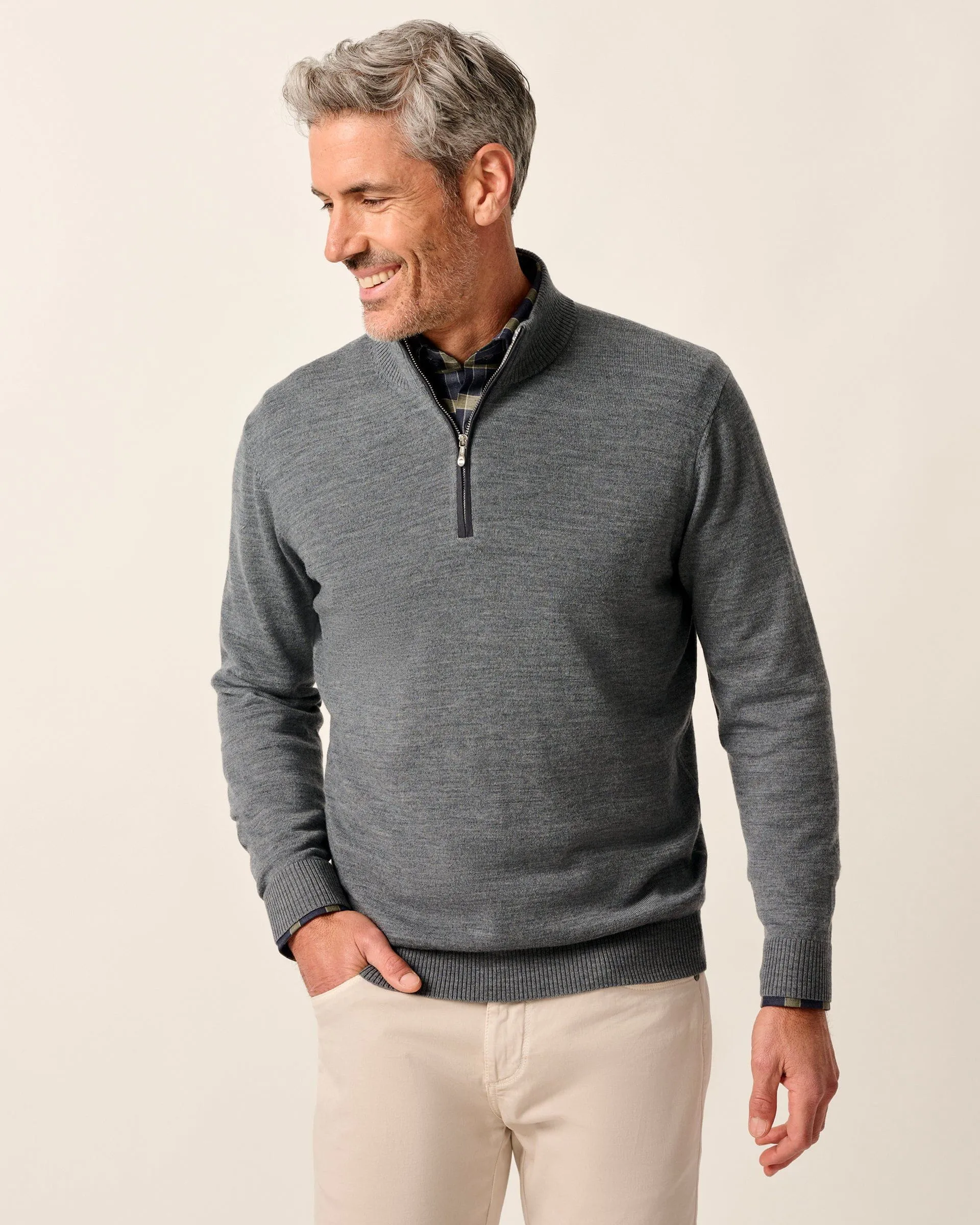 Raynor Merino 1/4 Zip Sweater sold by Johnnie-O product image thumbnail 5