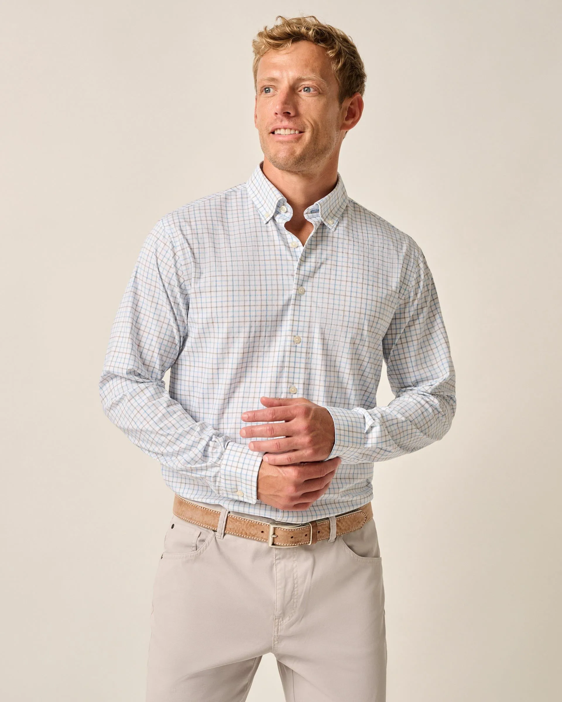 Everyday Performance Button Down Shirt - Paddock Tattersall sold by Johnnie-O