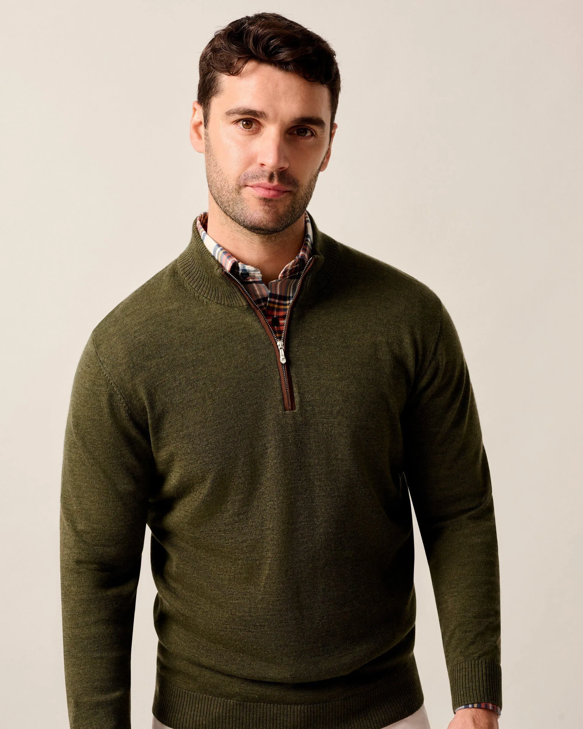 Raynor Merino 1/4 Zip Sweater sold by Johnnie-O product image thumbnail 4