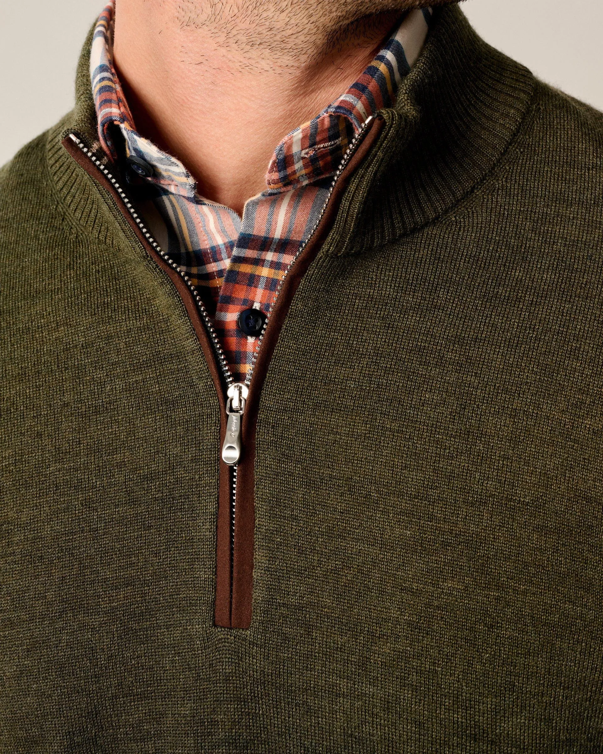 Raynor Merino 1/4 Zip Sweater sold by Johnnie-O product image thumbnail 2