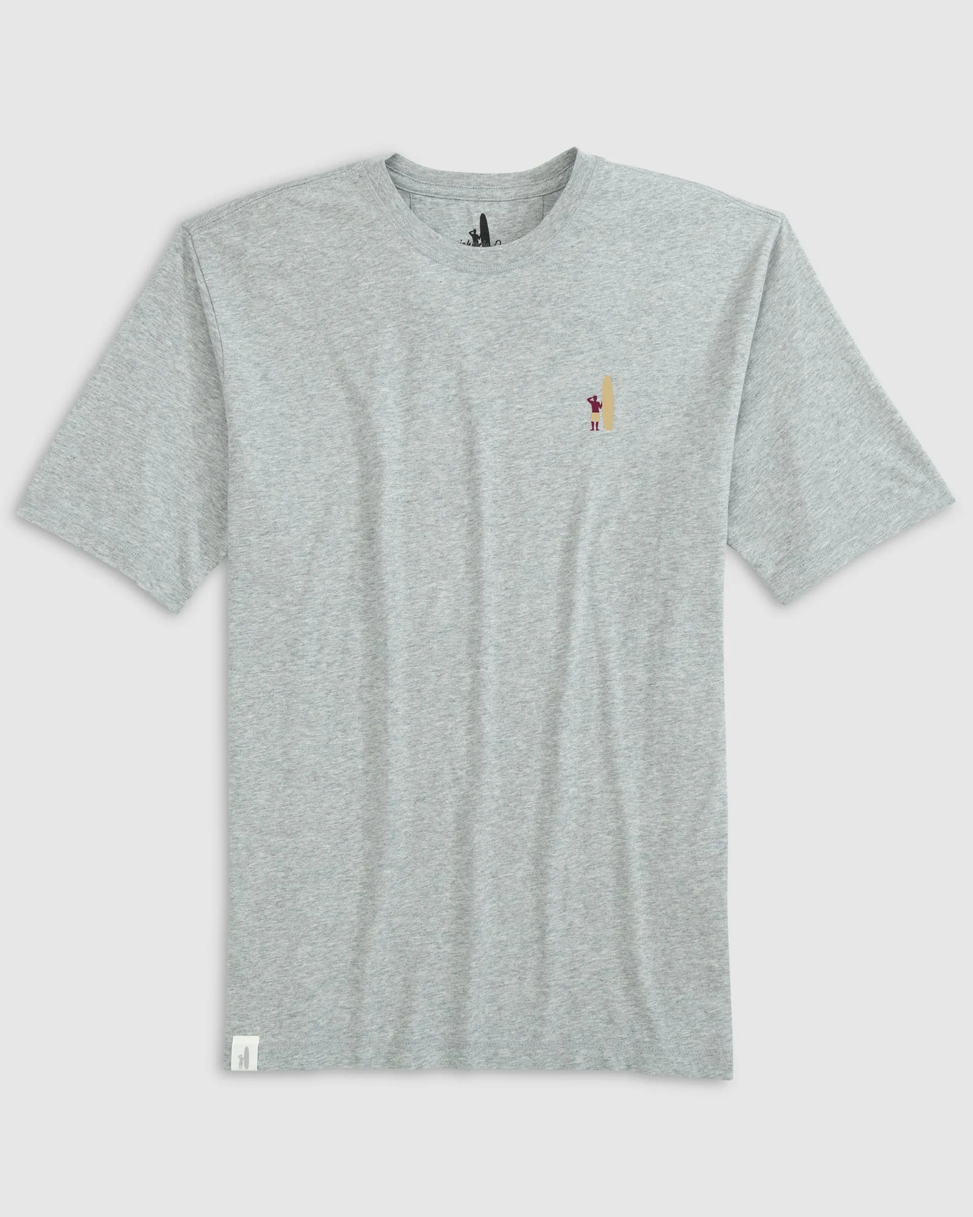 Heathered Spencer T-Shirt - Maroon and Gold Surfer Logo sold by Johnnie-O