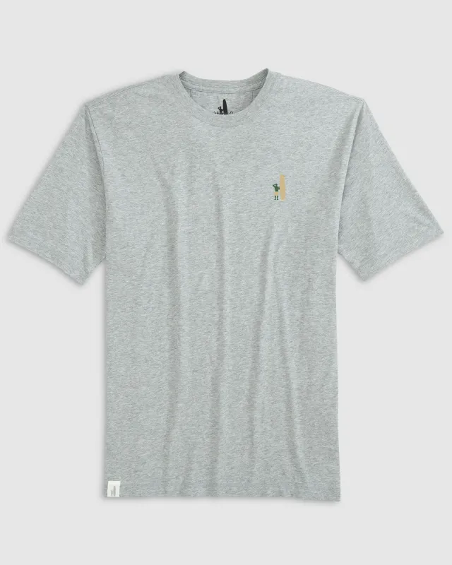 Heathered Spencer T-Shirt - Green and Gold Surfer Logo sold by Johnnie-O