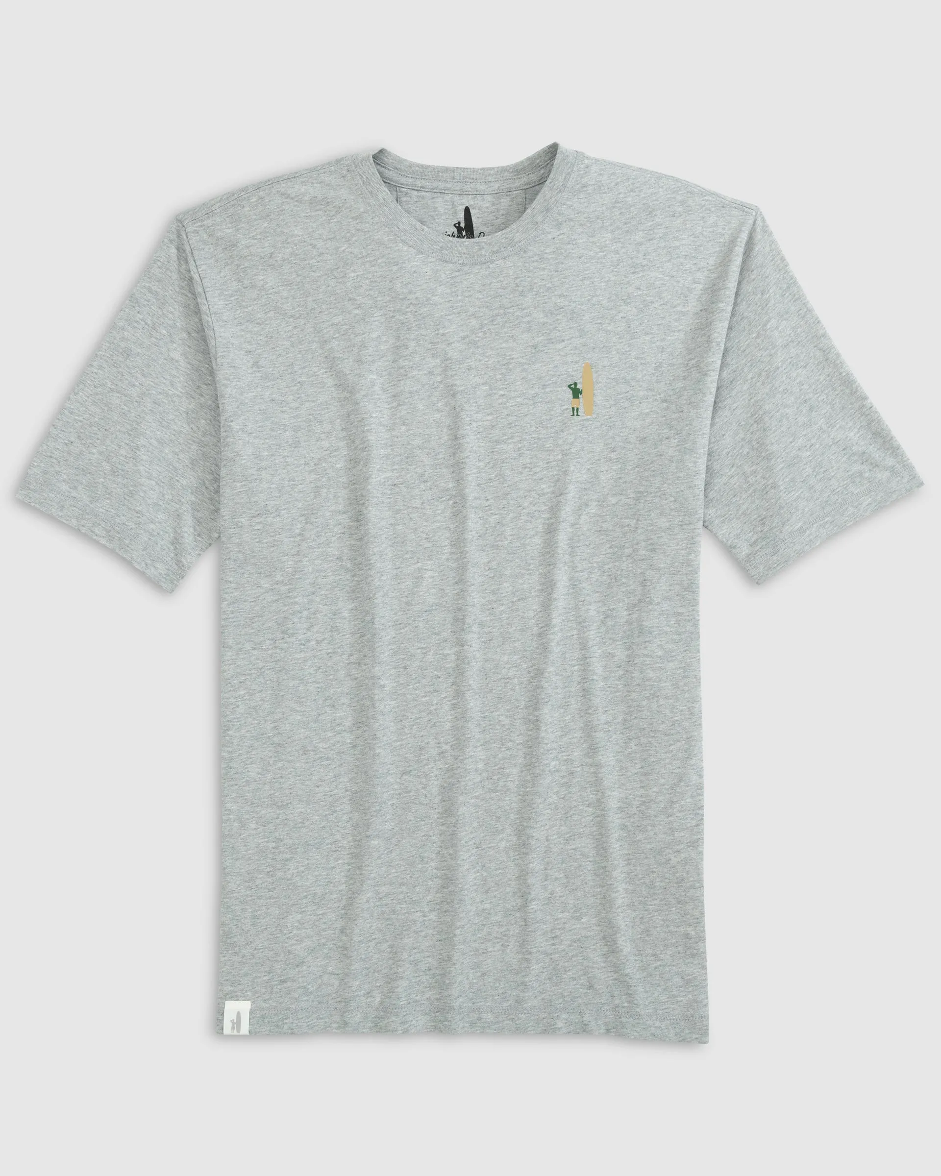 Heathered Spencer T-Shirt - Green and Gold Surfer Logo sold by Johnnie-O