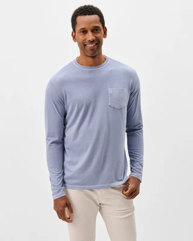 Brennan Long Sleeve Cotton Blend T-Shirt made by Johnnie-O