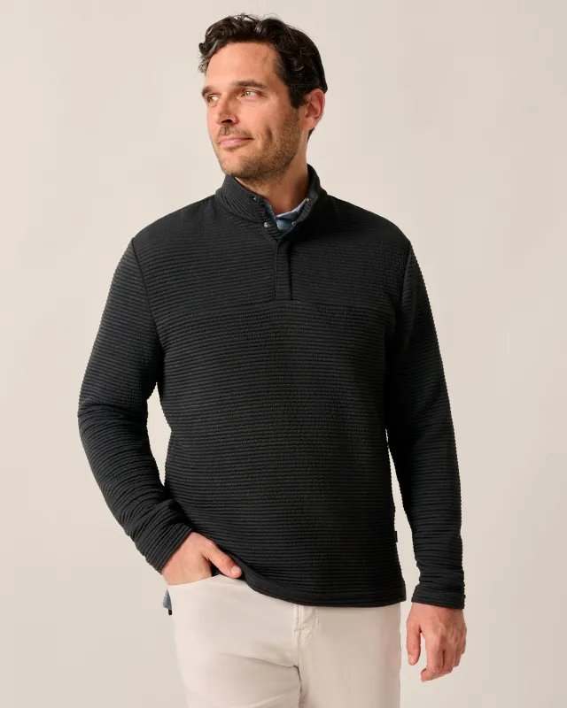 Benjy Heathered Henley Pullover made by Johnnie-O