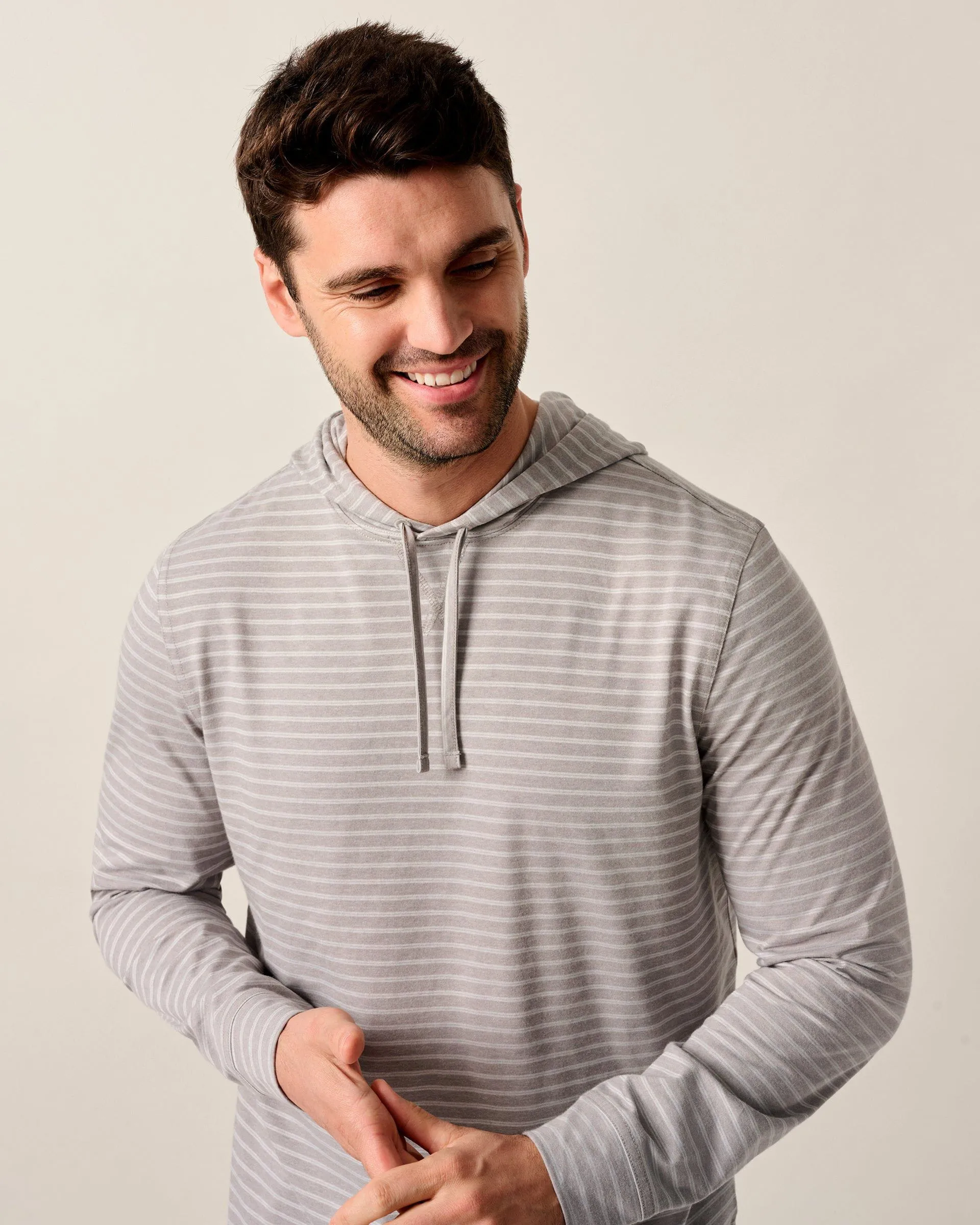 Wycliff Striped Long-Sleeve T-Shirt Hoodie sold by Johnnie-O product image thumbnail 4