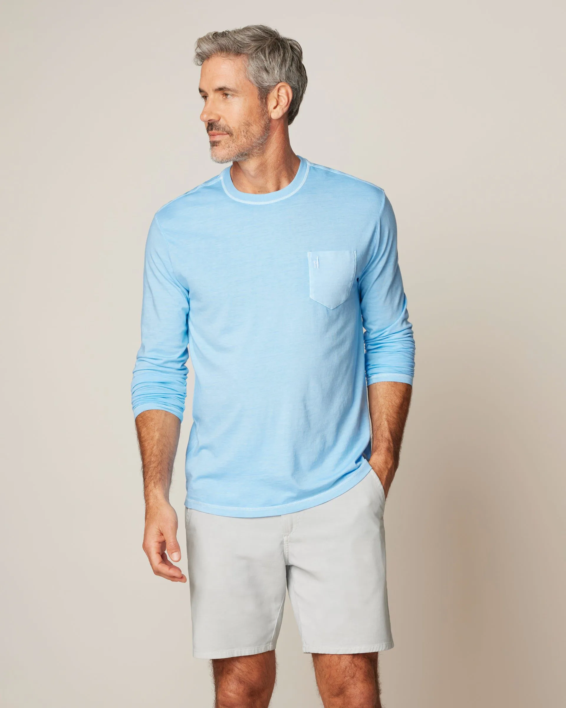 Brennan Long Sleeve Cotton Blend T-Shirt sold by Johnnie-O