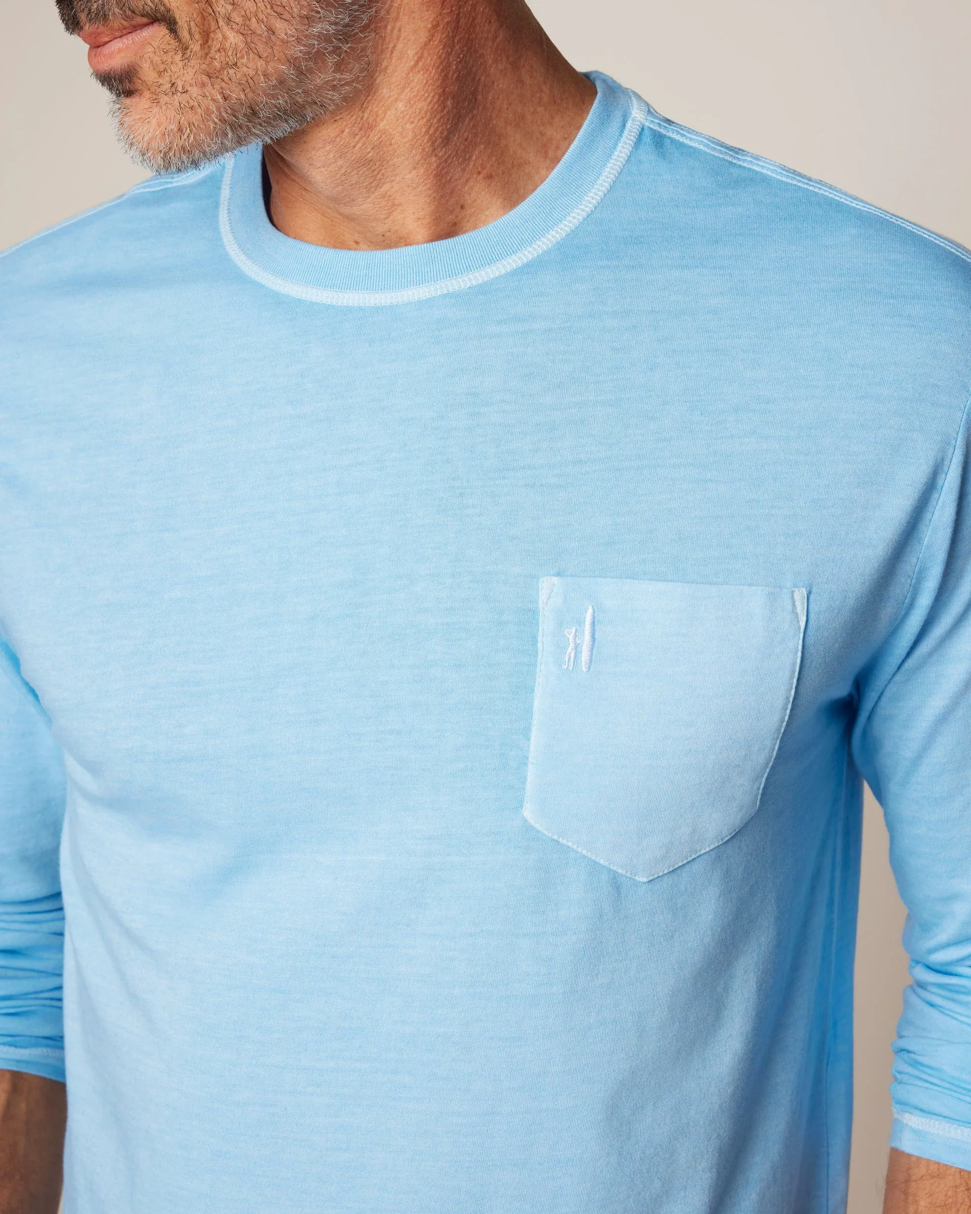 Brennan Long Sleeve Cotton Blend T-Shirt sold by Johnnie-O product image thumbnail 2