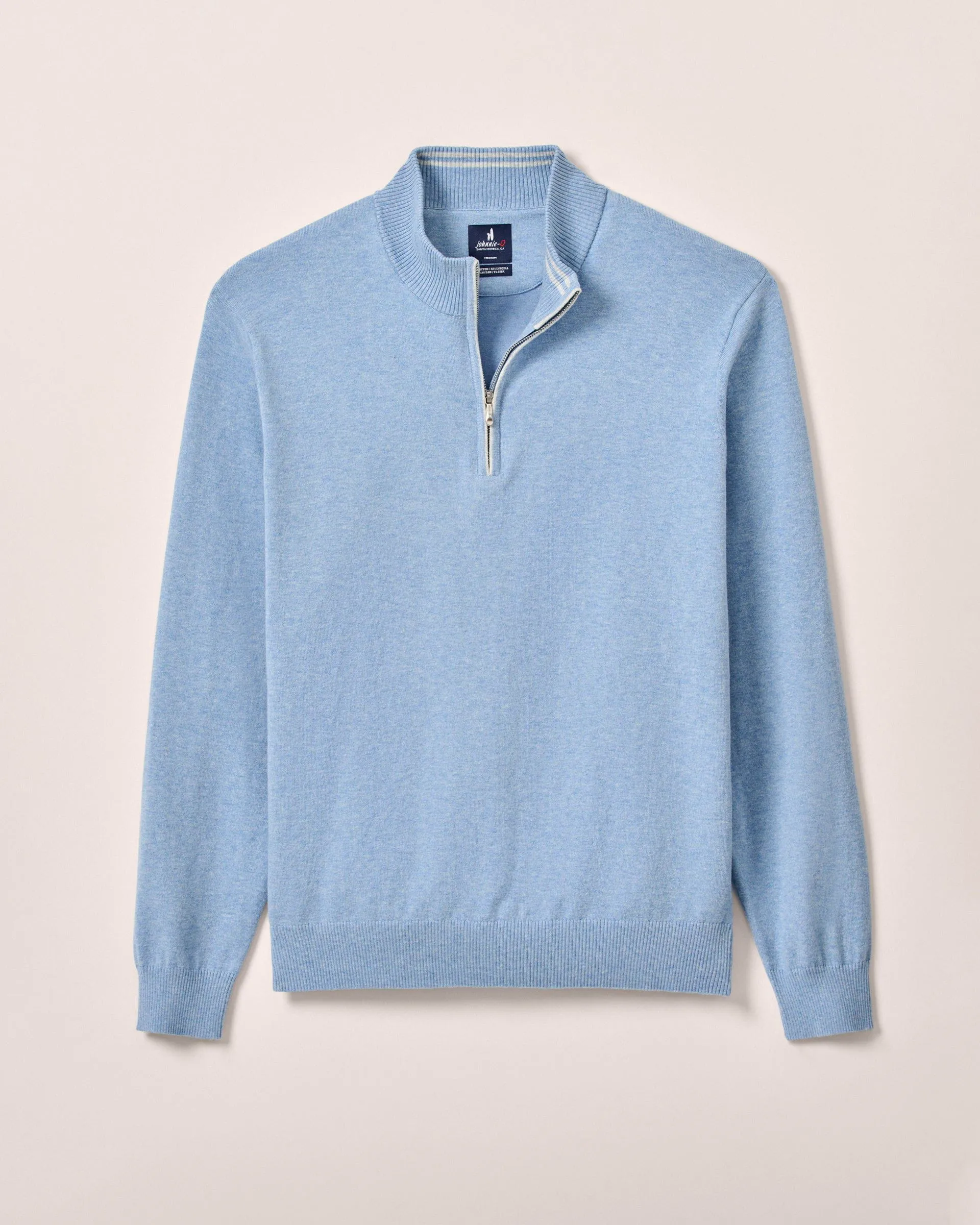 Desmond Plaited Cotton Blend 1/4 Zip Sweater sold by Johnnie-O product image thumbnail 4