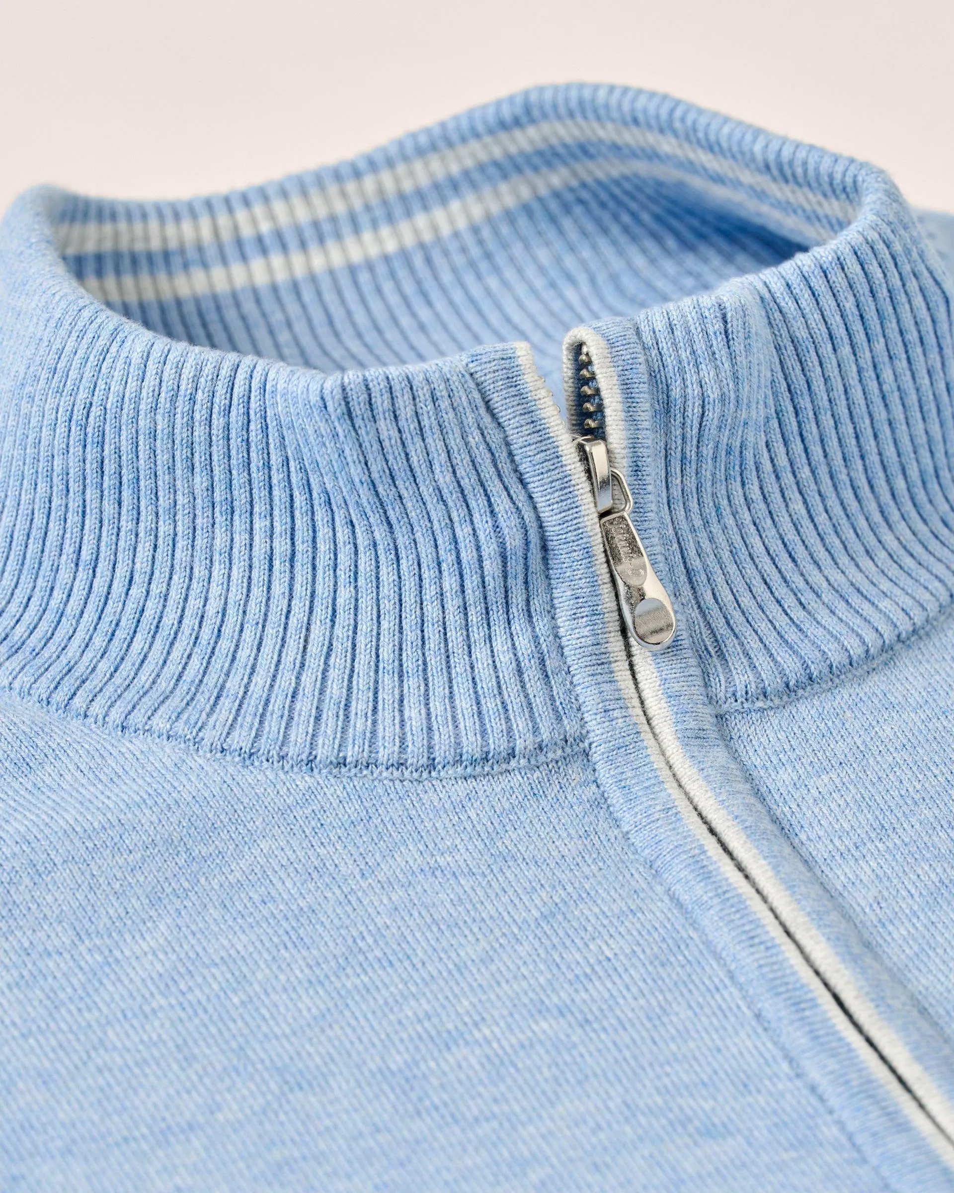 Desmond Plaited Cotton Blend 1/4 Zip Sweater sold by Johnnie-O product image thumbnail 5