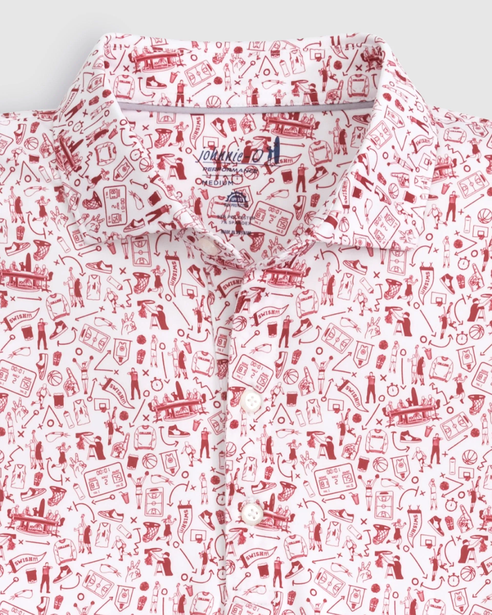 Hoop There It Is Printed Jersey Performance Polo sold by Johnnie-O product image thumbnail 2