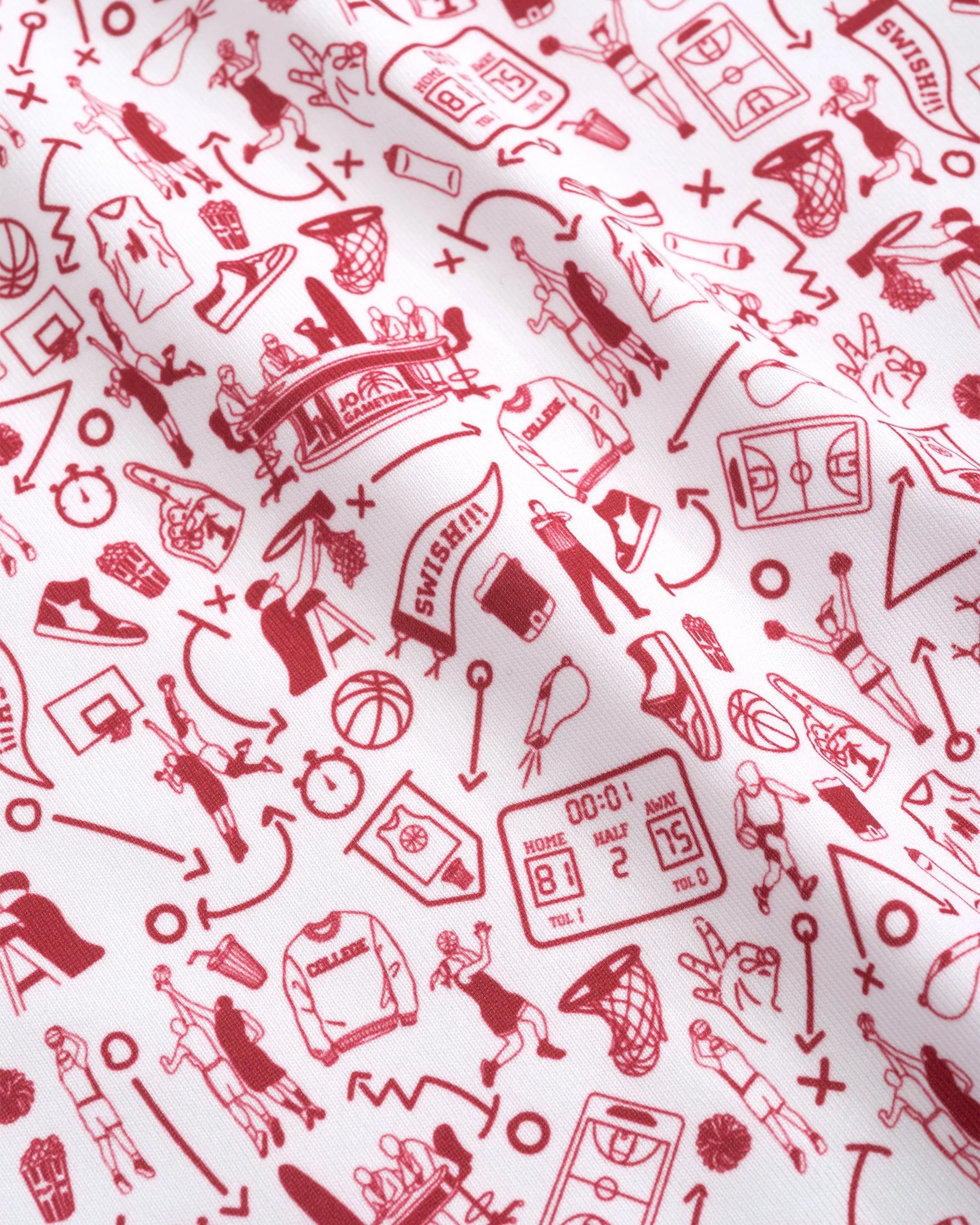 Hoop There It Is Printed Jersey Performance Polo sold by Johnnie-O product image thumbnail 4