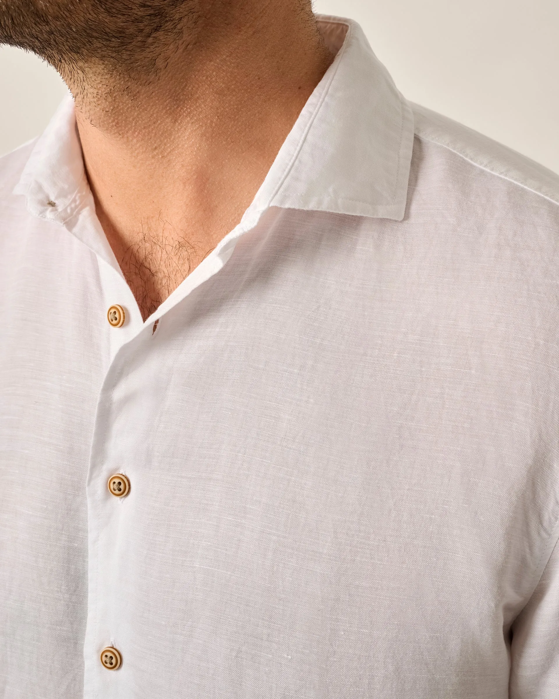 Short Sleeve Hangin' Out Linen Button Down Shirt - Gianni sold by Johnnie-O product image thumbnail 4