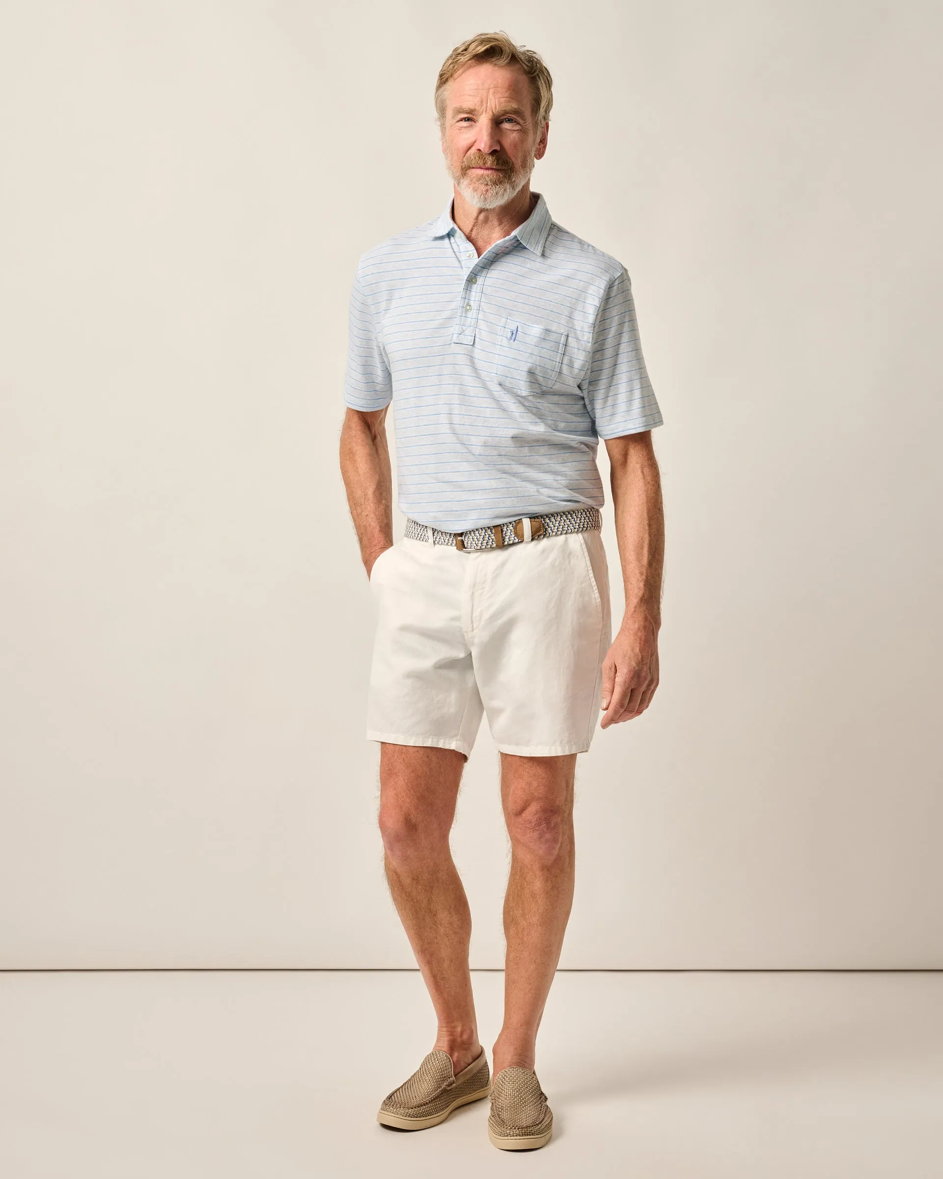 Melrose Cotton Linen Shorts sold by Johnnie-O product image thumbnail 5