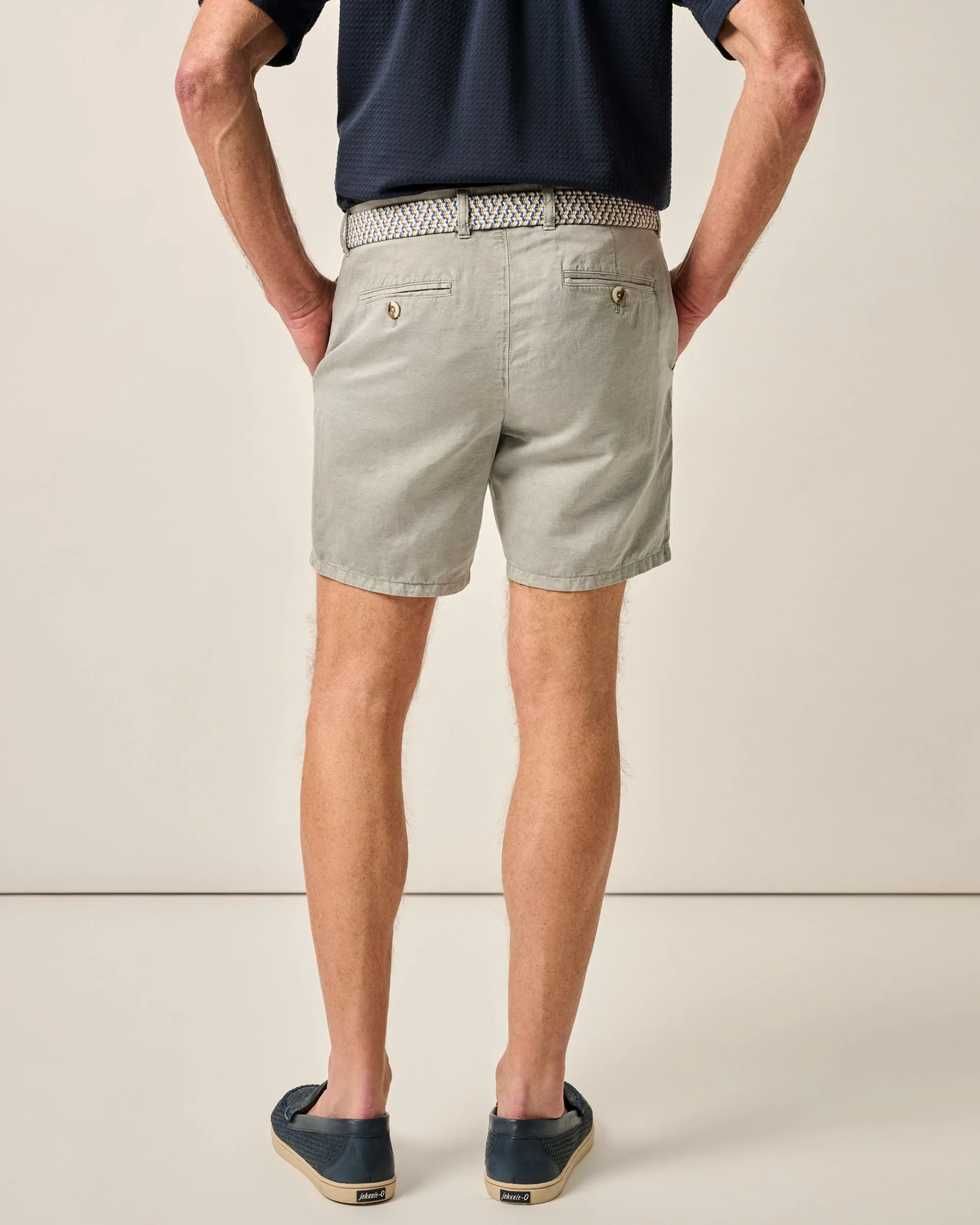 Melrose Cotton Linen Shorts sold by Johnnie-O product image thumbnail 4