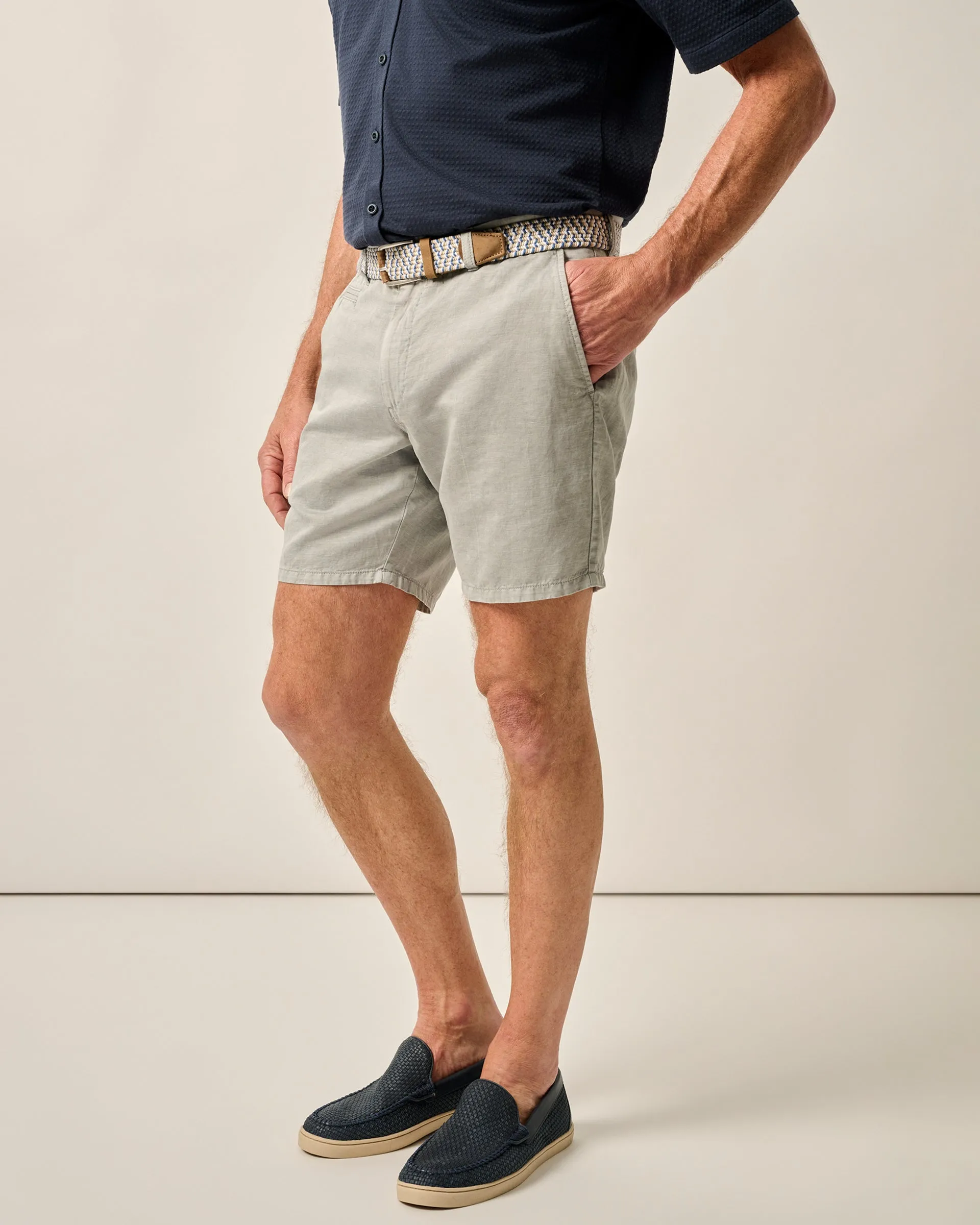 Melrose Cotton Linen Shorts sold by Johnnie-O product image thumbnail 2