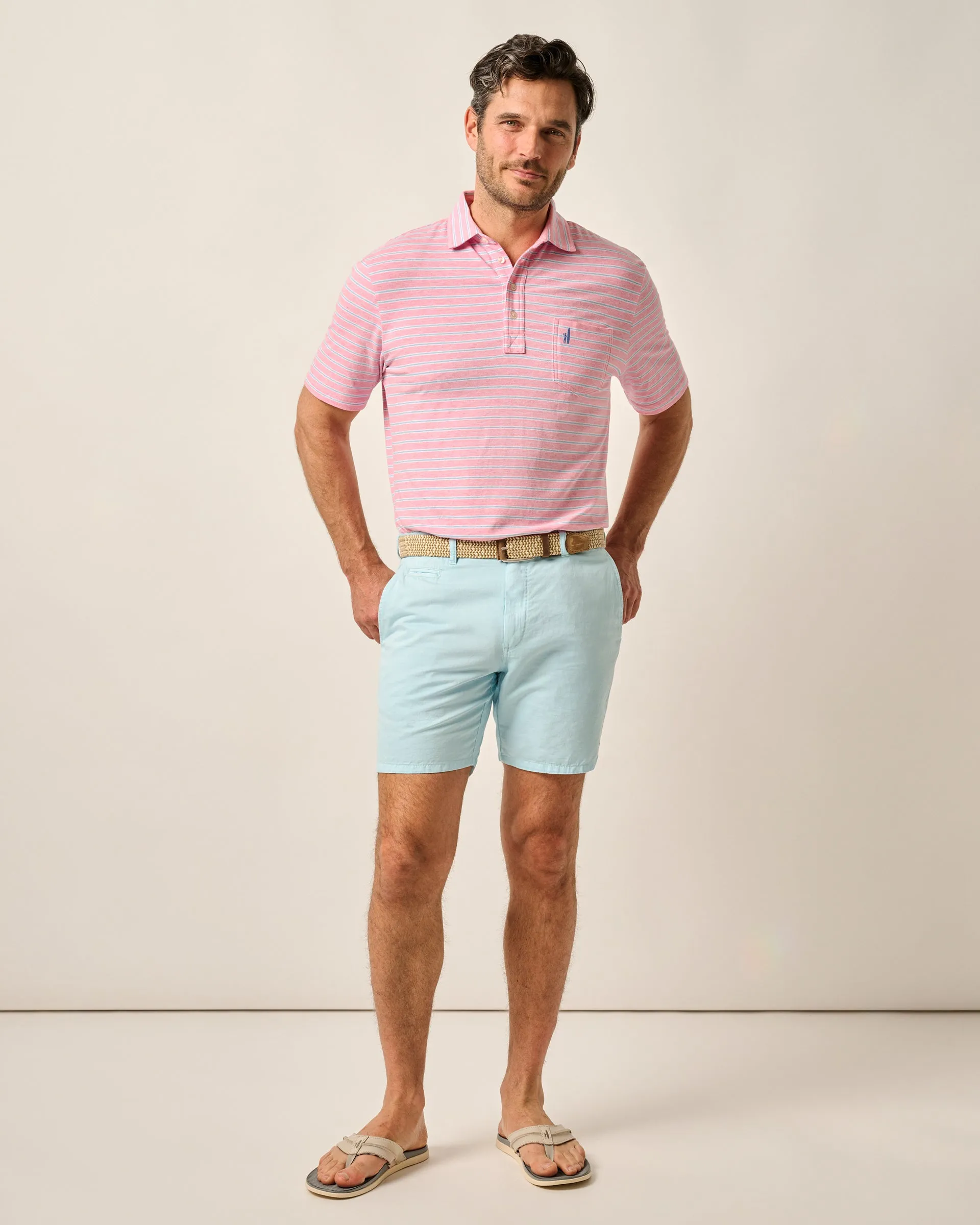 Melrose Cotton Linen Shorts sold by Johnnie-O product image thumbnail 4