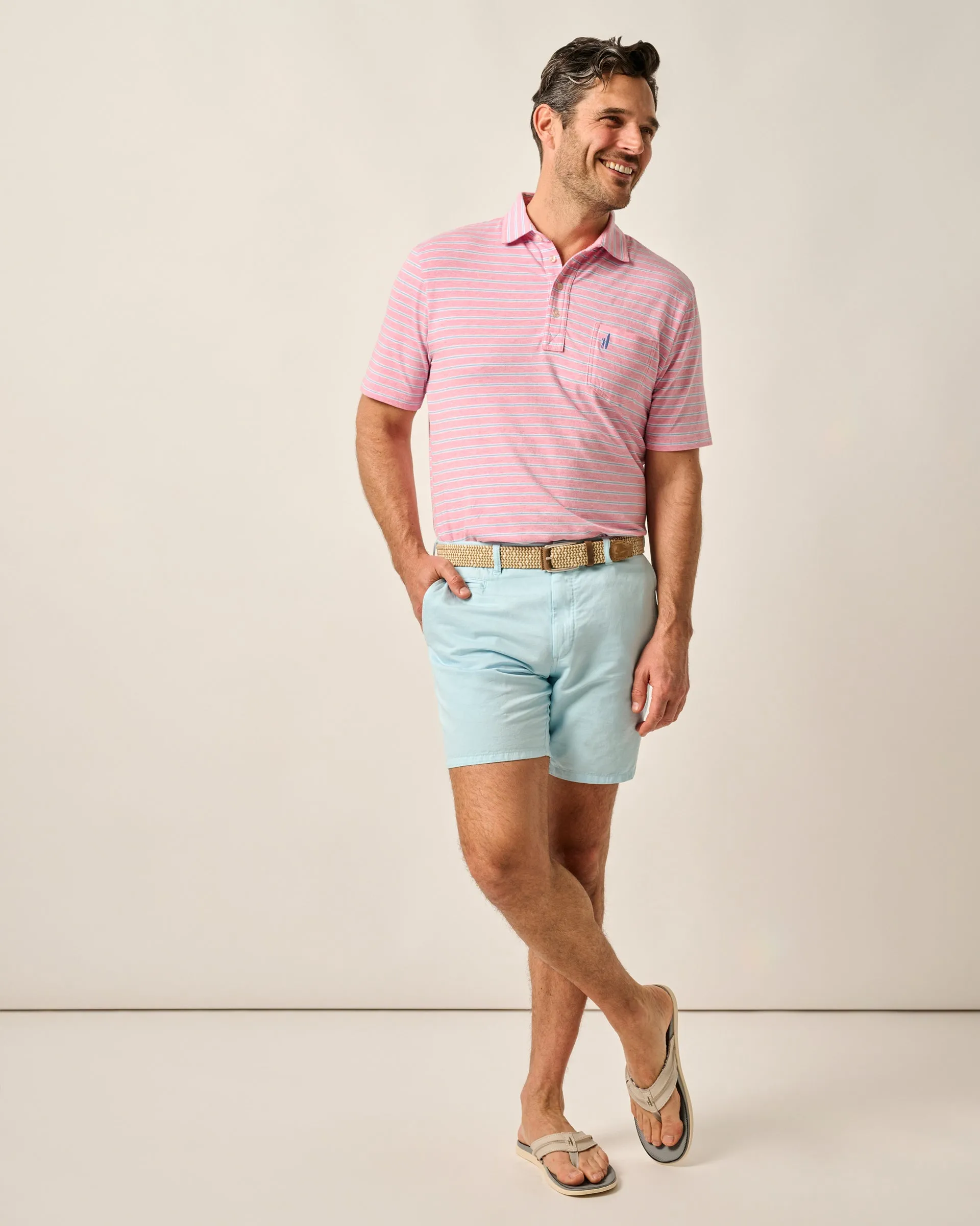 Melrose Cotton Linen Shorts sold by Johnnie-O product image thumbnail 5